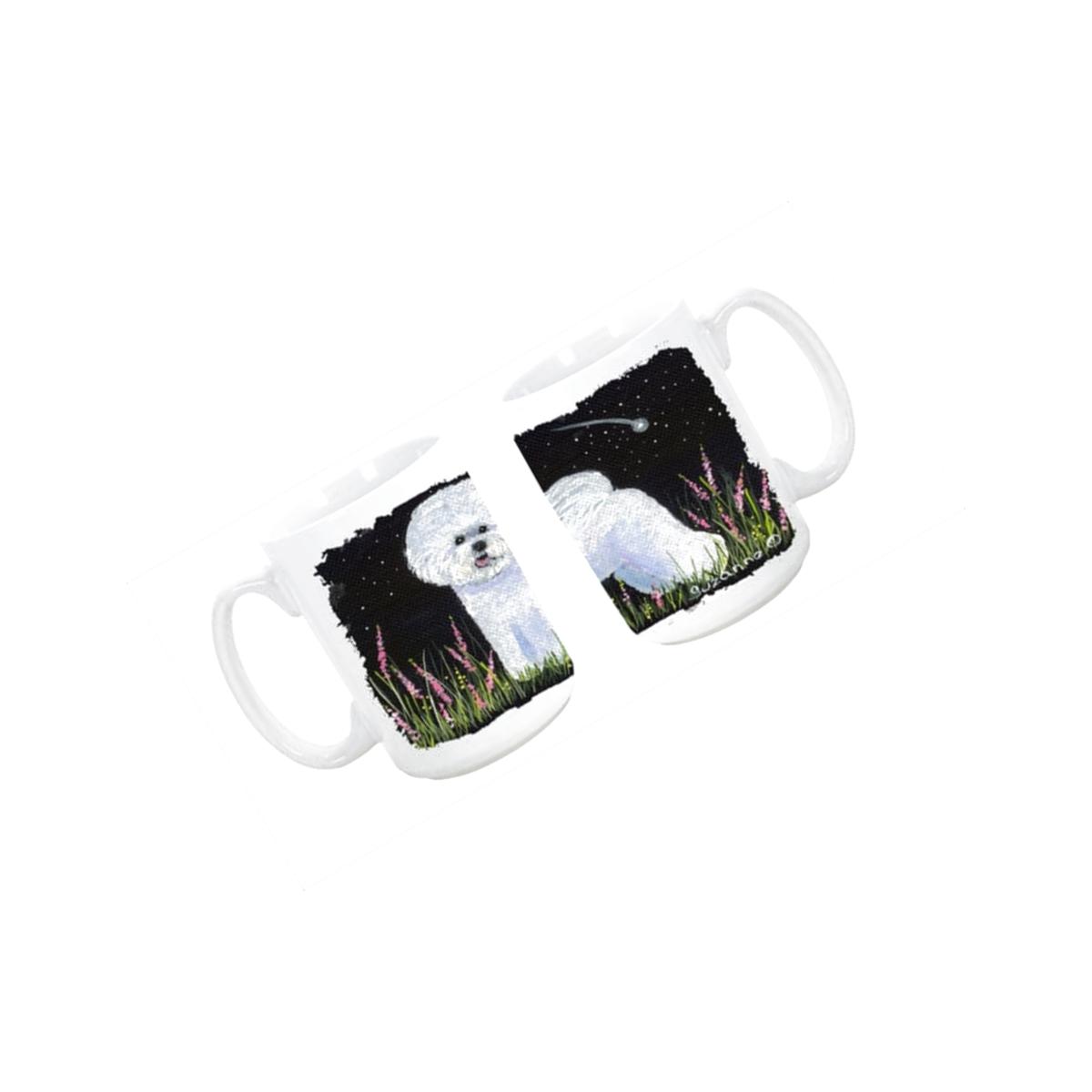 Picture of Carolines Treasures SS8143CM15 Bichon Frise Dishwasher Safe Microwavable Ceramic Coffee Mug 15 oz.