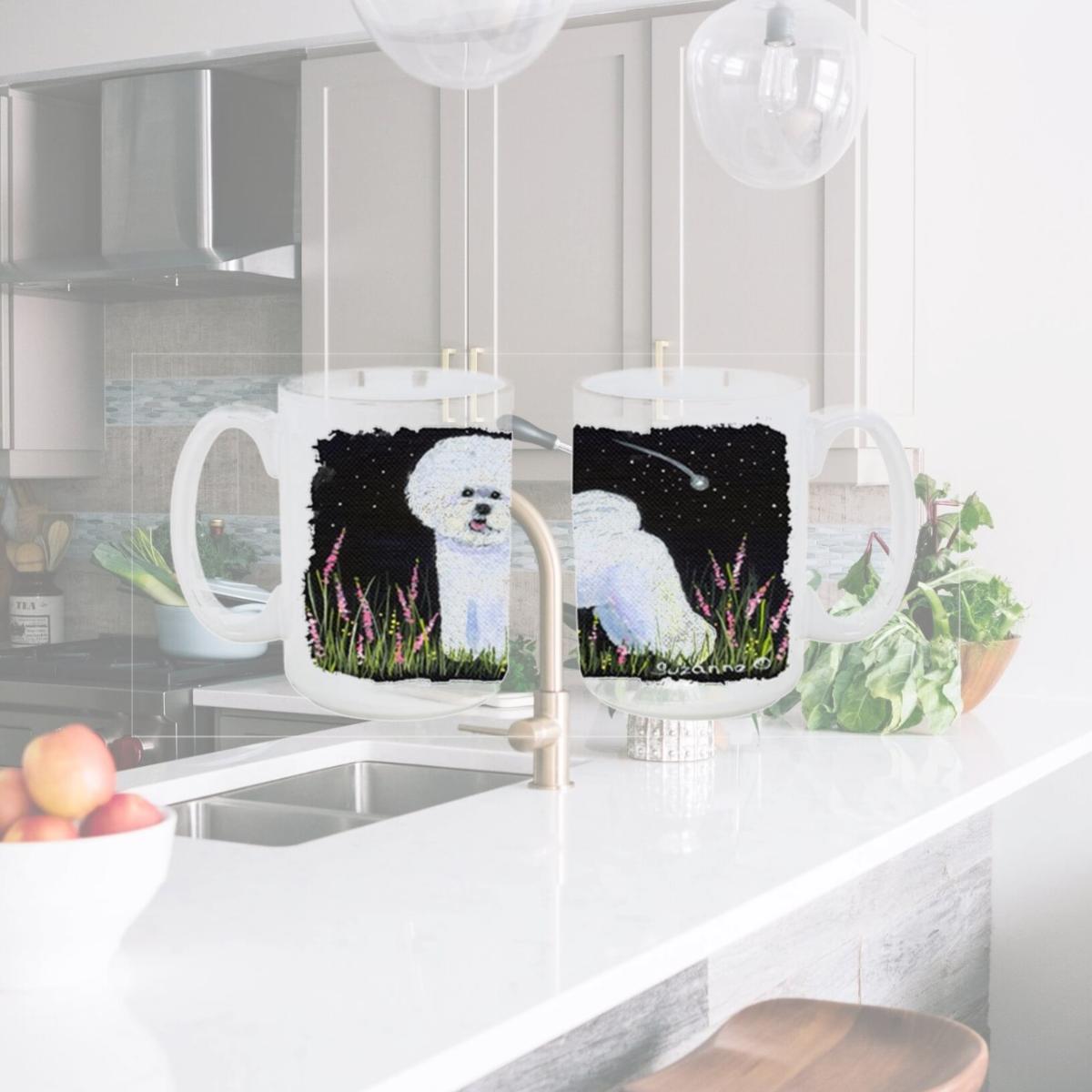 Picture of Carolines Treasures SS8143CM15 Bichon Frise Dishwasher Safe Microwavable Ceramic Coffee Mug 15 oz.