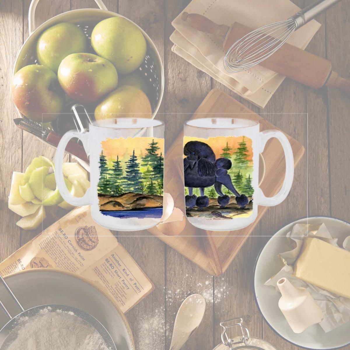 Picture of Carolines Treasures SS8196CM15 Poodle Dishwasher Safe Microwavable Ceramic Coffee Mug 15 oz.