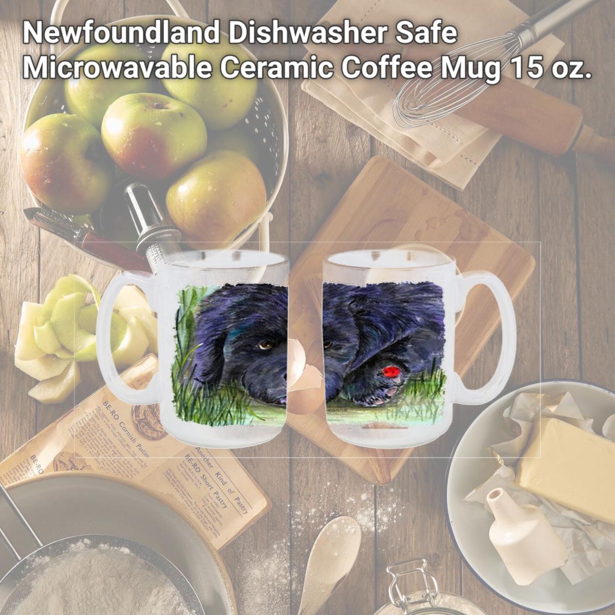 Picture of Carolines Treasures SS8272CM15 Newfoundland Dishwasher Safe Microwavable Ceramic Coffee Mug 15 oz.