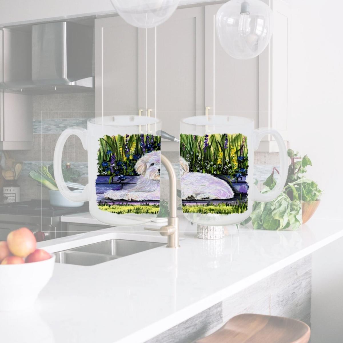 Picture of Carolines Treasures SS8430CM15 Coton de Tulear Dishwasher Safe Microwavable Ceramic Coffee Mug 15 oz.