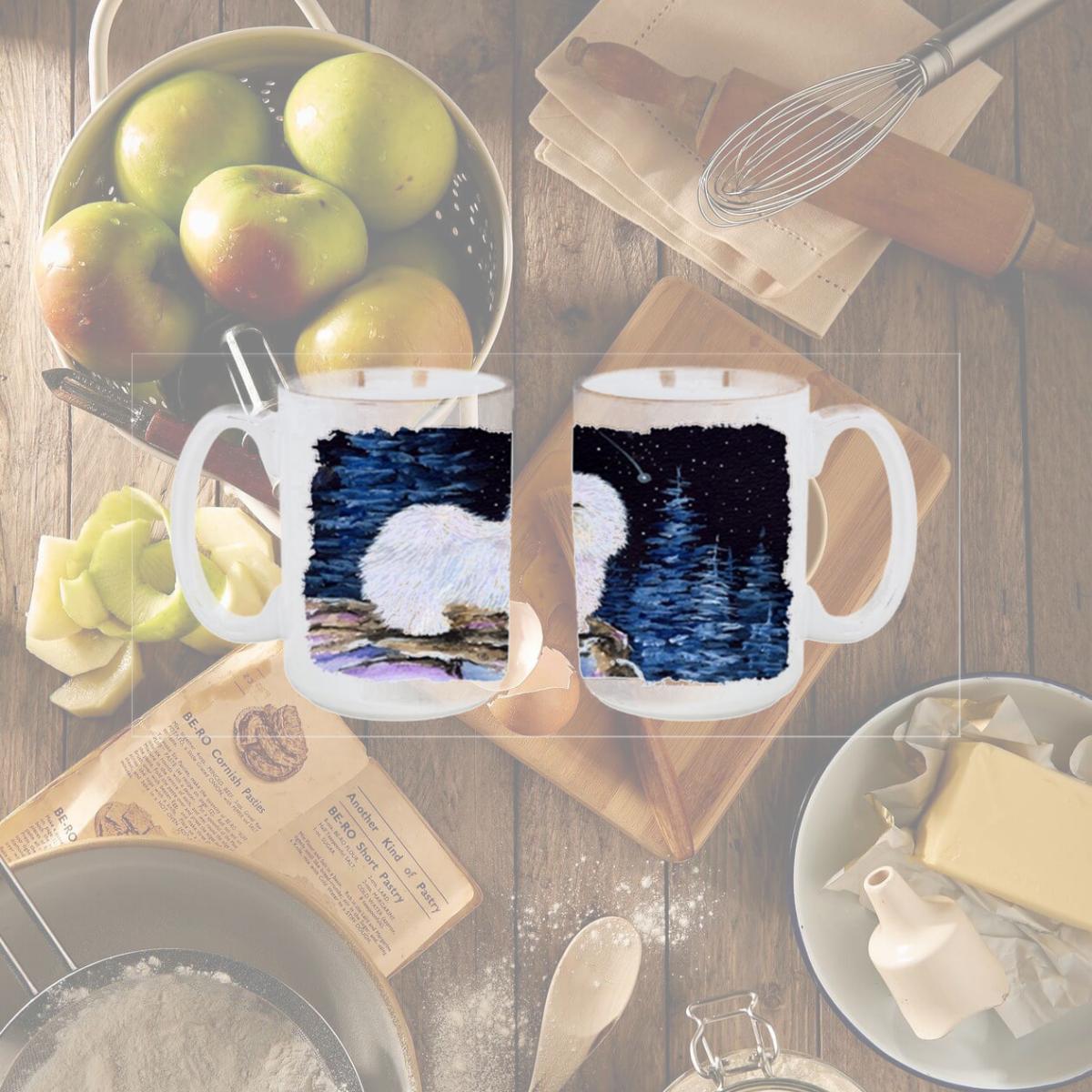 Picture of Carolines Treasures SS8437CM15 Starry Night Coton de Tulear Dishwasher Safe Microwavable Ceramic Coffee Mug 15 oz.