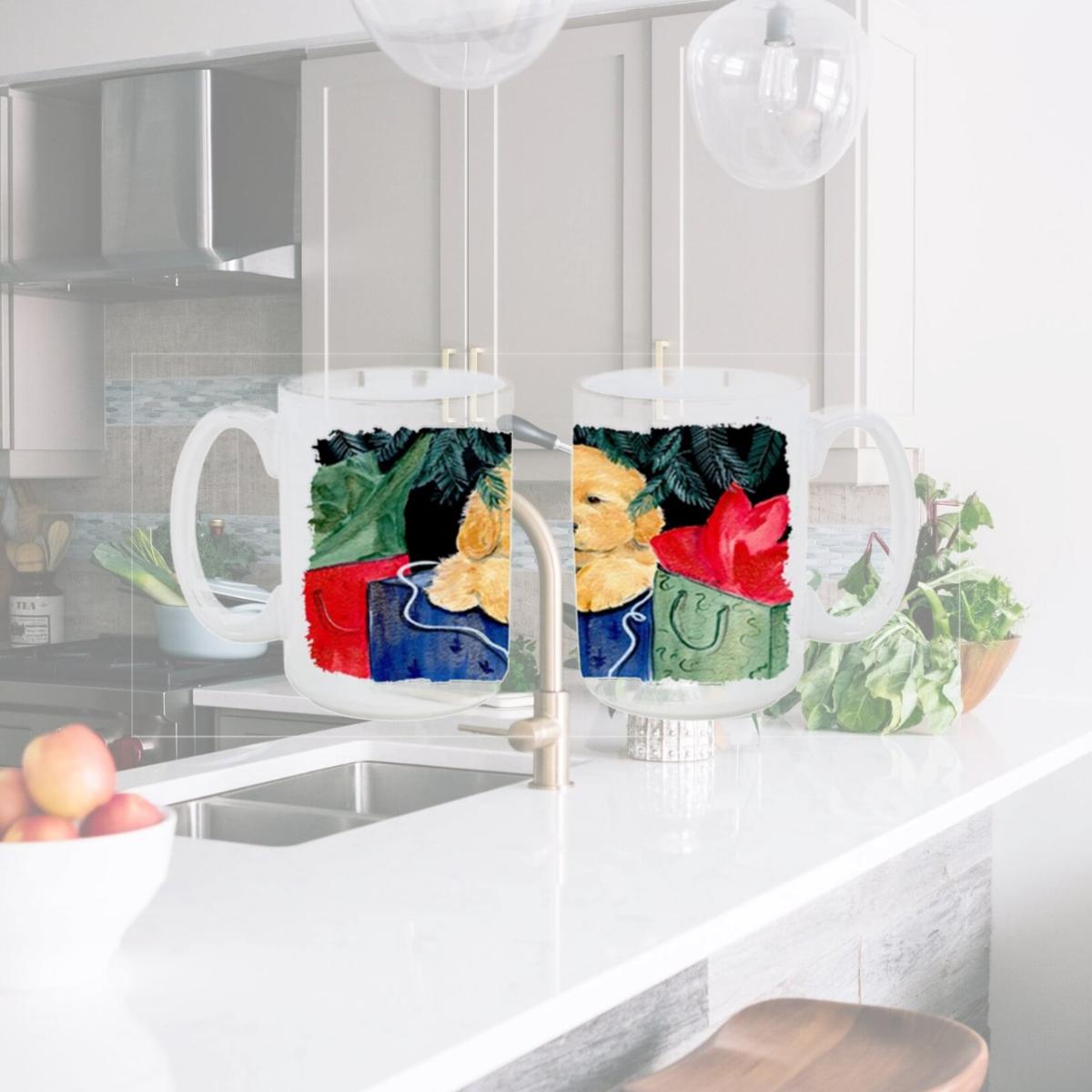 Picture of Carolines Treasures SS8580CM15 Golden Retriever Dishwasher Safe Microwavable Ceramic Coffee Mug 15 oz.