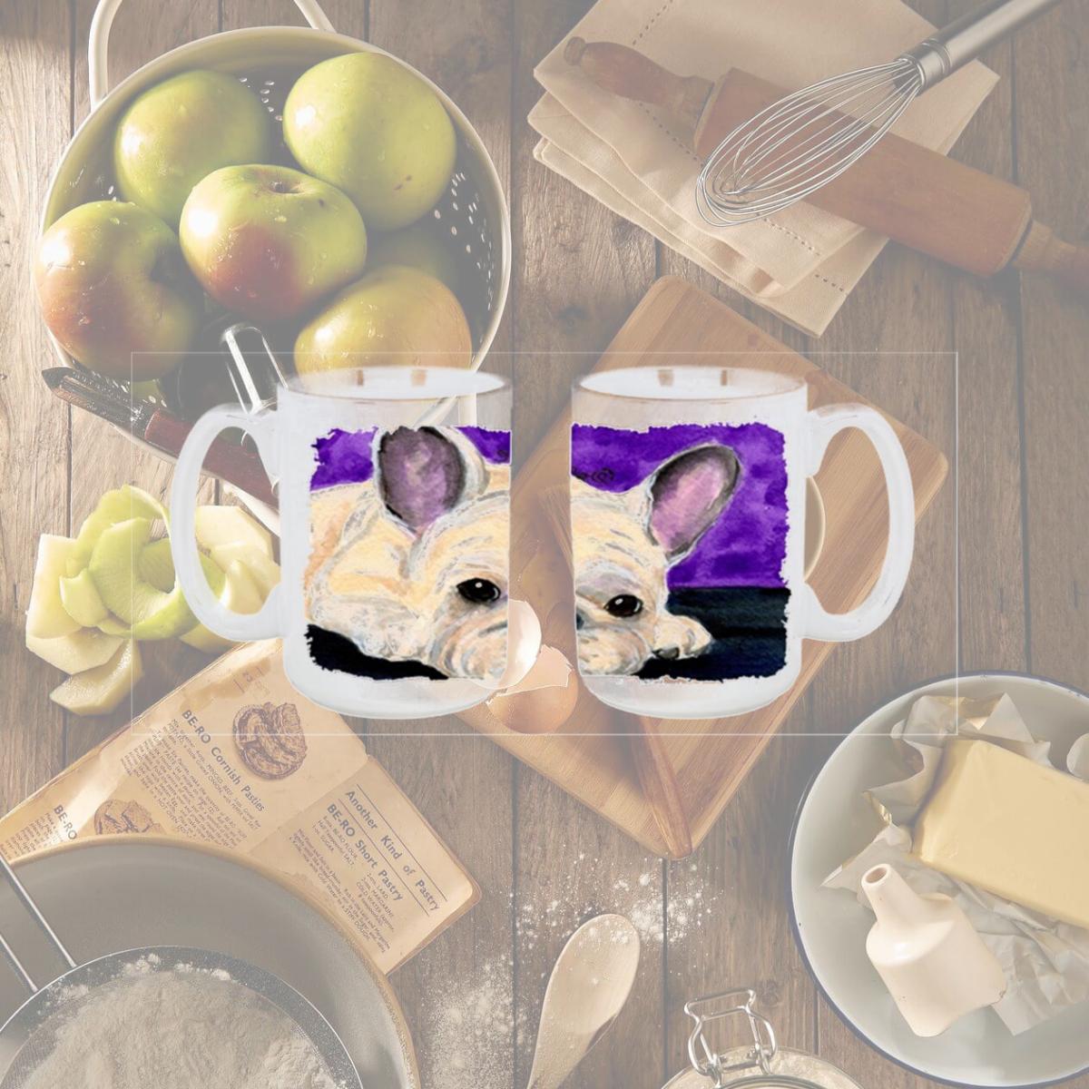 Picture of Carolines Treasures SS8698CM15 French Bulldog Dishwasher Safe Microwavable Ceramic Coffee Mug 15 oz.
