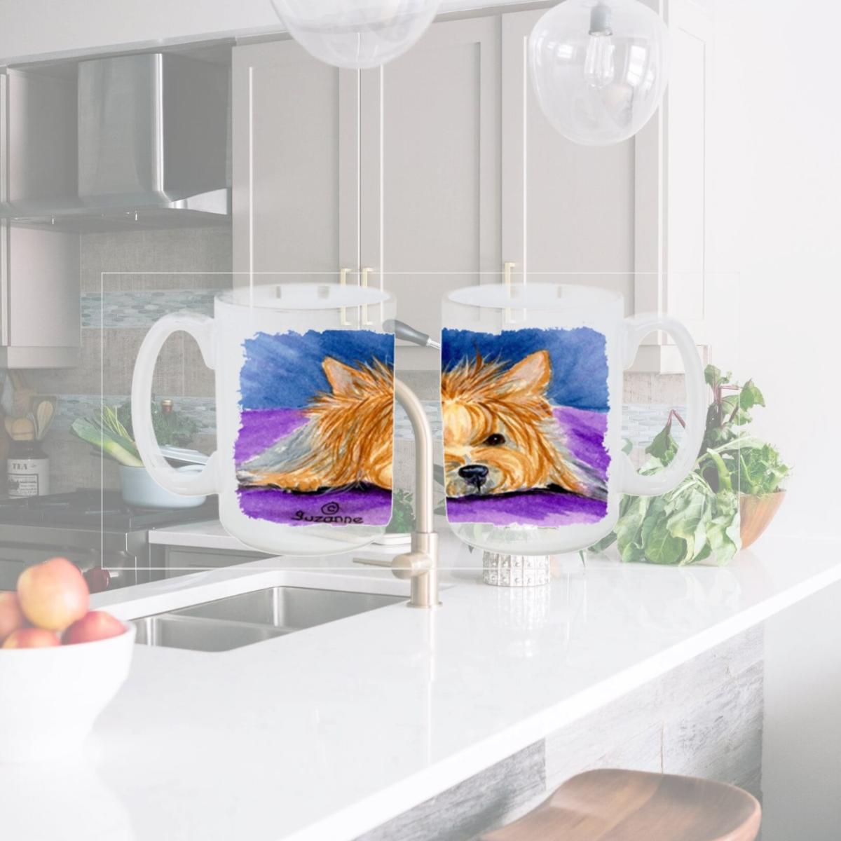 Picture of Carolines Treasures SS8749CM15 Yorkie Dishwasher Safe Microwavable Ceramic Coffee Mug 15 oz.