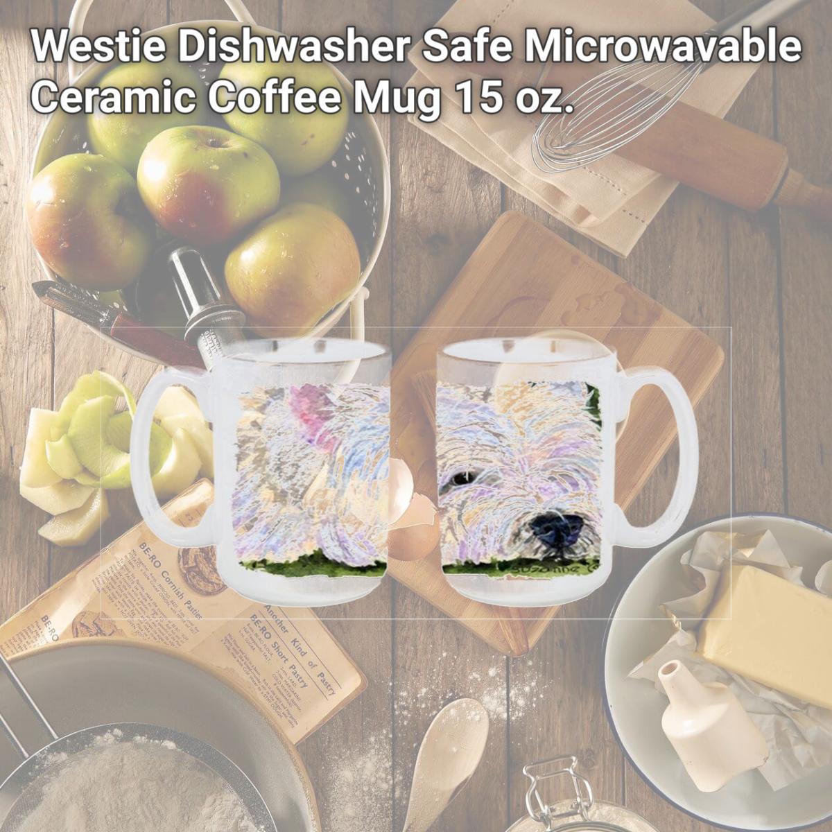 Picture of Carolines Treasures SS8831CM15 Westie Dishwasher Safe Microwavable Ceramic Coffee Mug 15 oz.