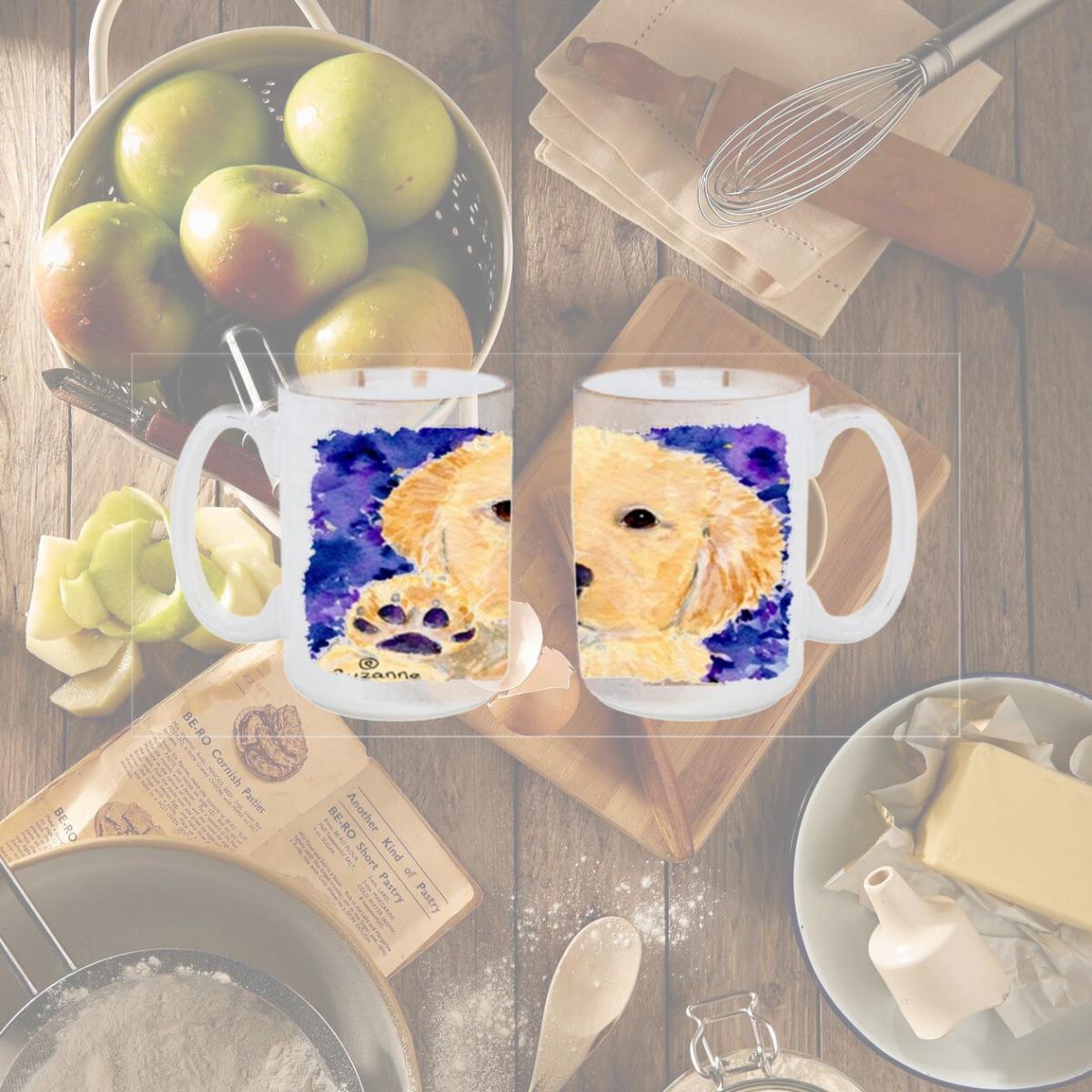 Picture of Carolines Treasures SS8903CM15 Golden Retriever Dishwasher Safe Microwavable Ceramic Coffee Mug 15 oz.