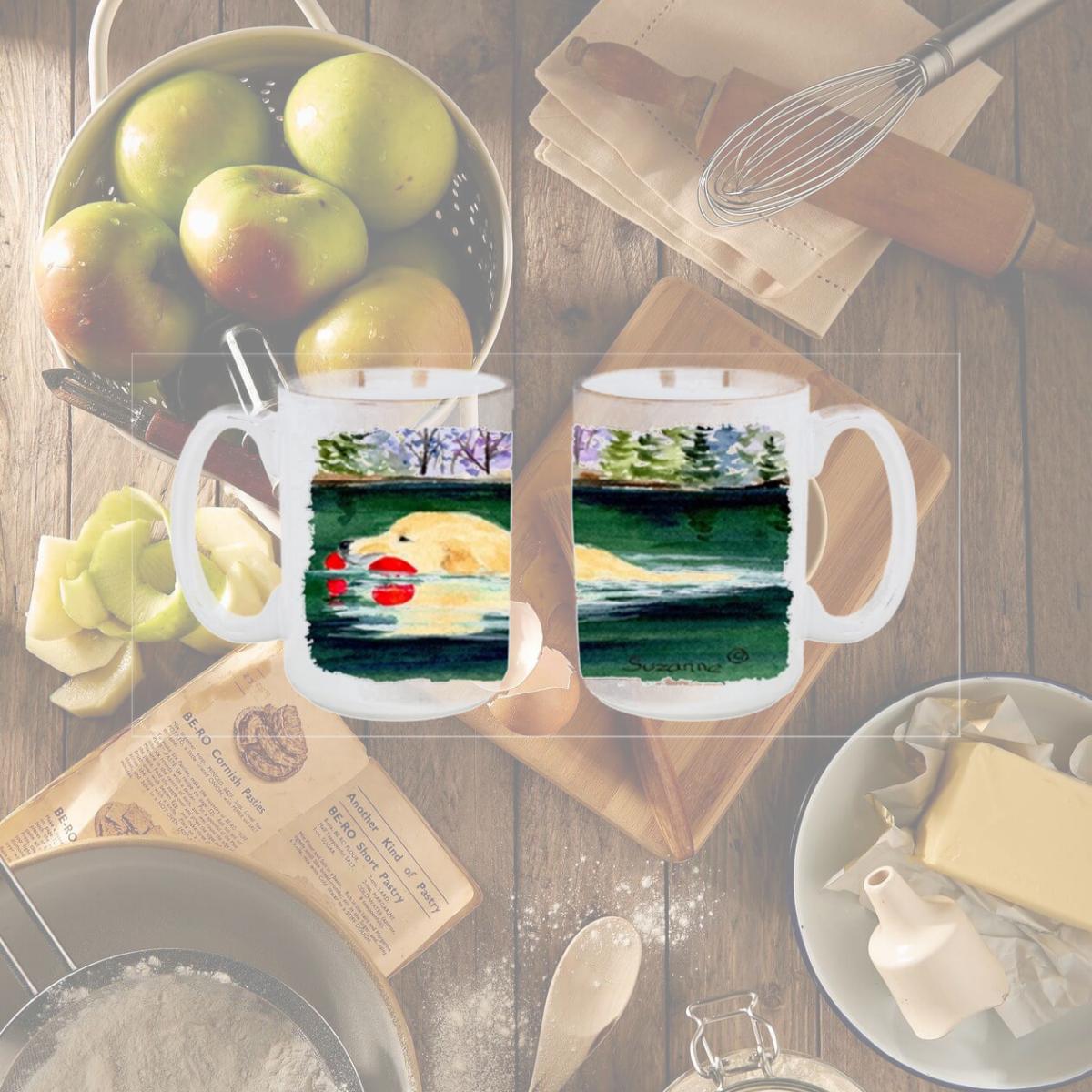 Picture of Carolines Treasures SS8935CM15 Golden Retriever Dishwasher Safe Microwavable Ceramic Coffee Mug 15 oz.
