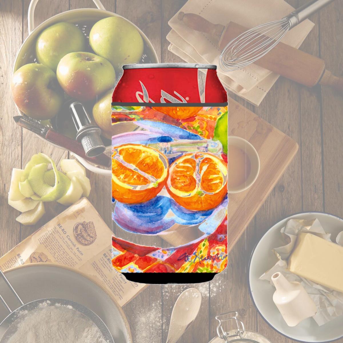Picture of Carolines Treasures 6035CC Florida Oranges Sliced For Breakfast Can Or Bottle  Hugger - 12 oz.