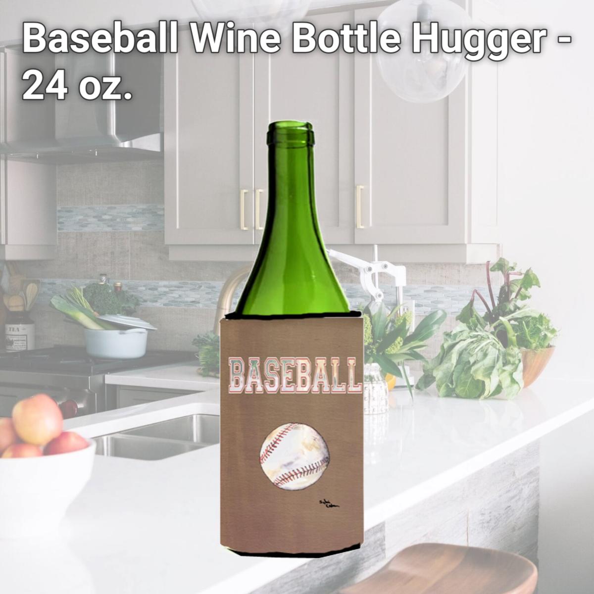 Picture of Carolines Treasures 8485LITERK Baseball Wine Bottle   Hugger - 24 oz.