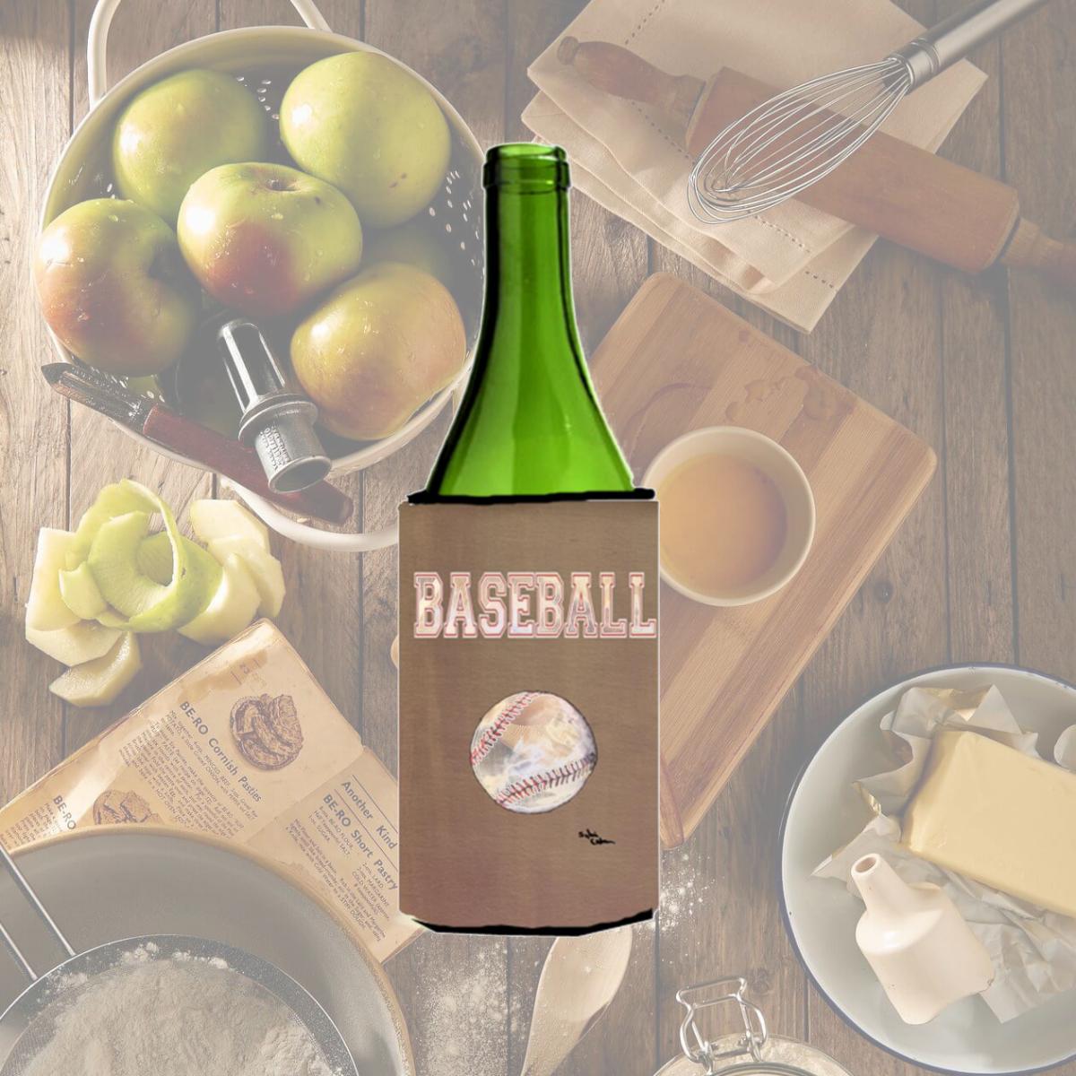 Picture of Carolines Treasures 8485LITERK Baseball Wine Bottle   Hugger - 24 oz.