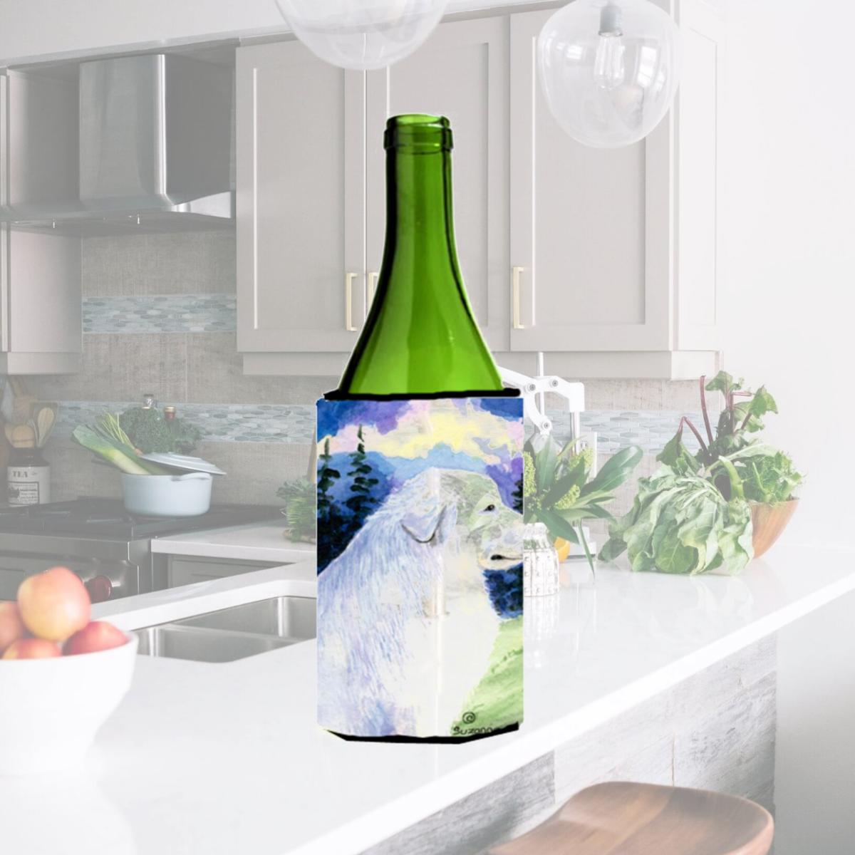 Picture of Carolines Treasures SS8980LITERK Great Pyrenees Wine bottle sleeve Hugger - 24 oz.