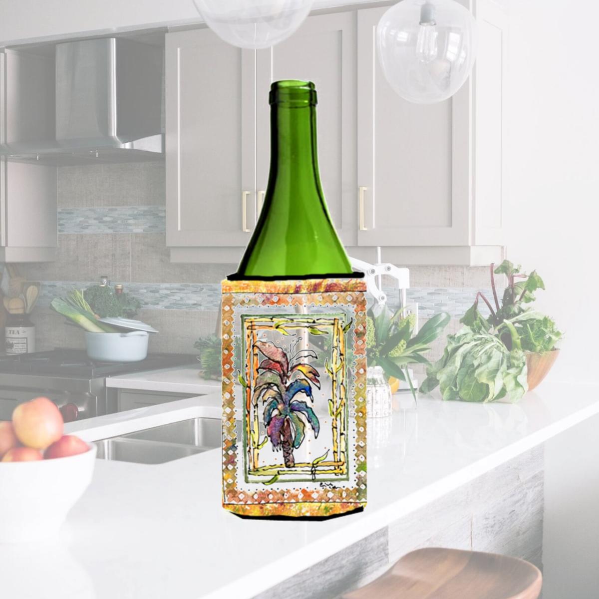 Picture of Carolines Treasures 8615LITERK Palm Tree Wine bottle sleeve Hugger 24 oz.