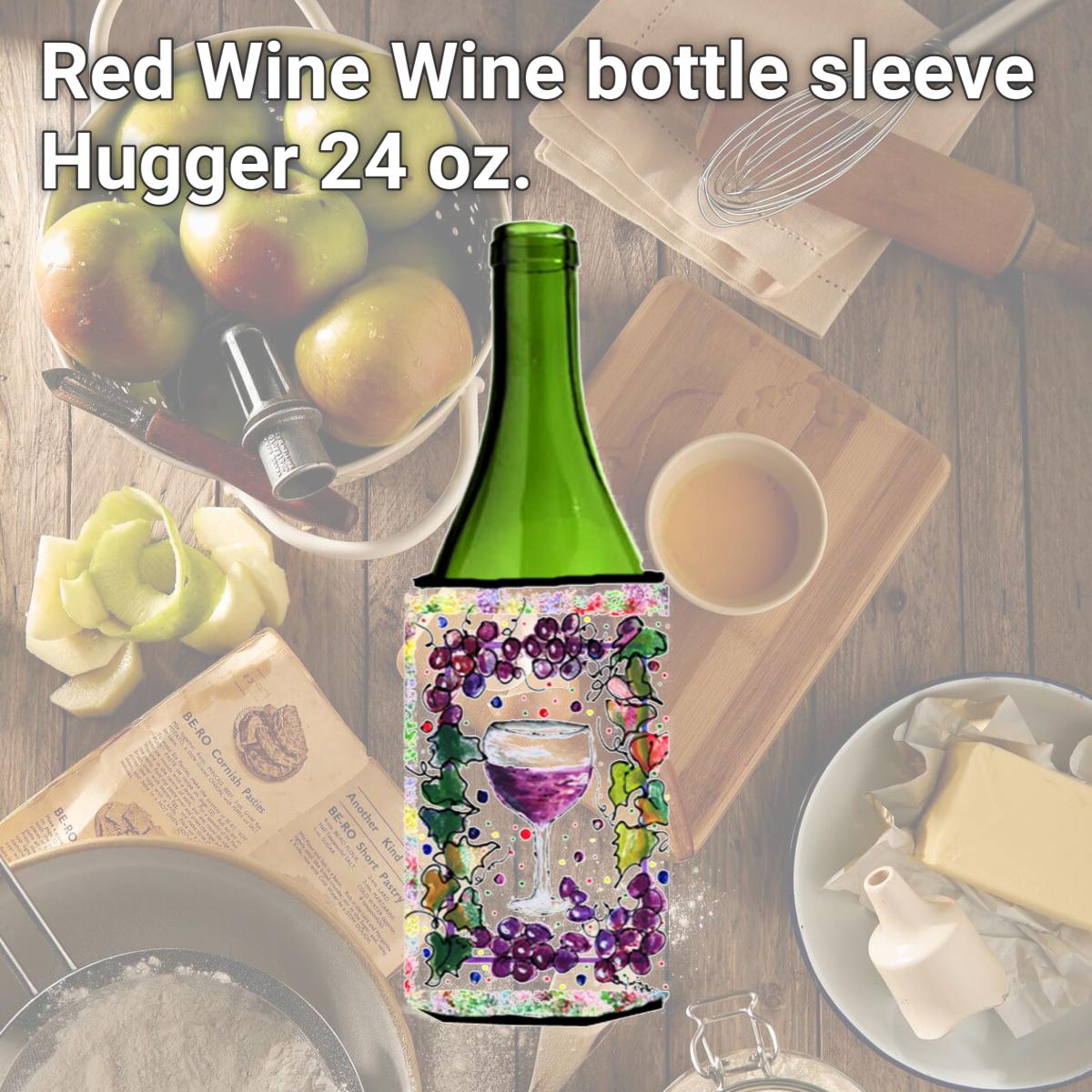 Picture of Carolines Treasures 8616LITERK Red Wine Wine bottle sleeve Hugger 24 oz.