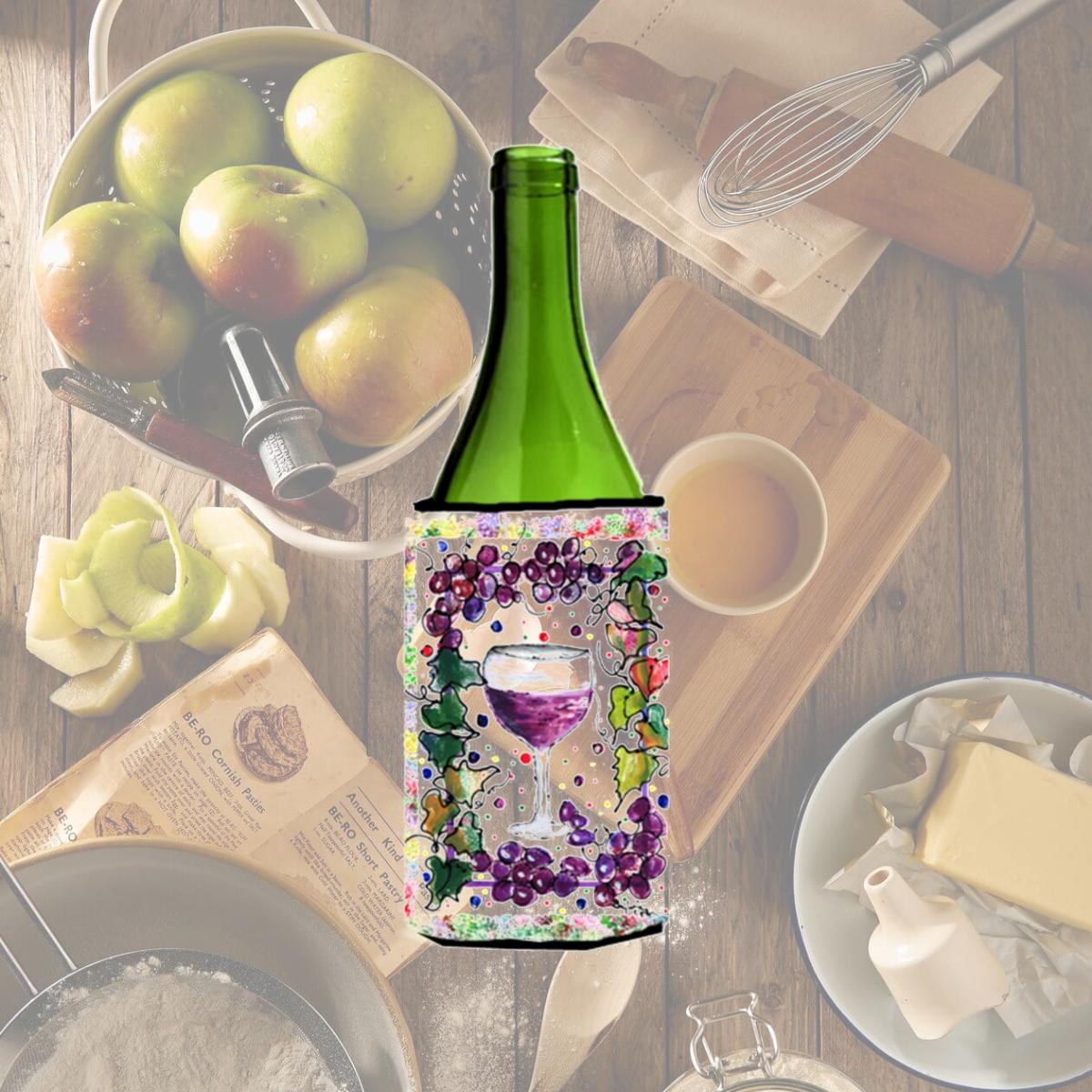 Picture of Carolines Treasures 8616LITERK Red Wine Wine bottle sleeve Hugger 24 oz.