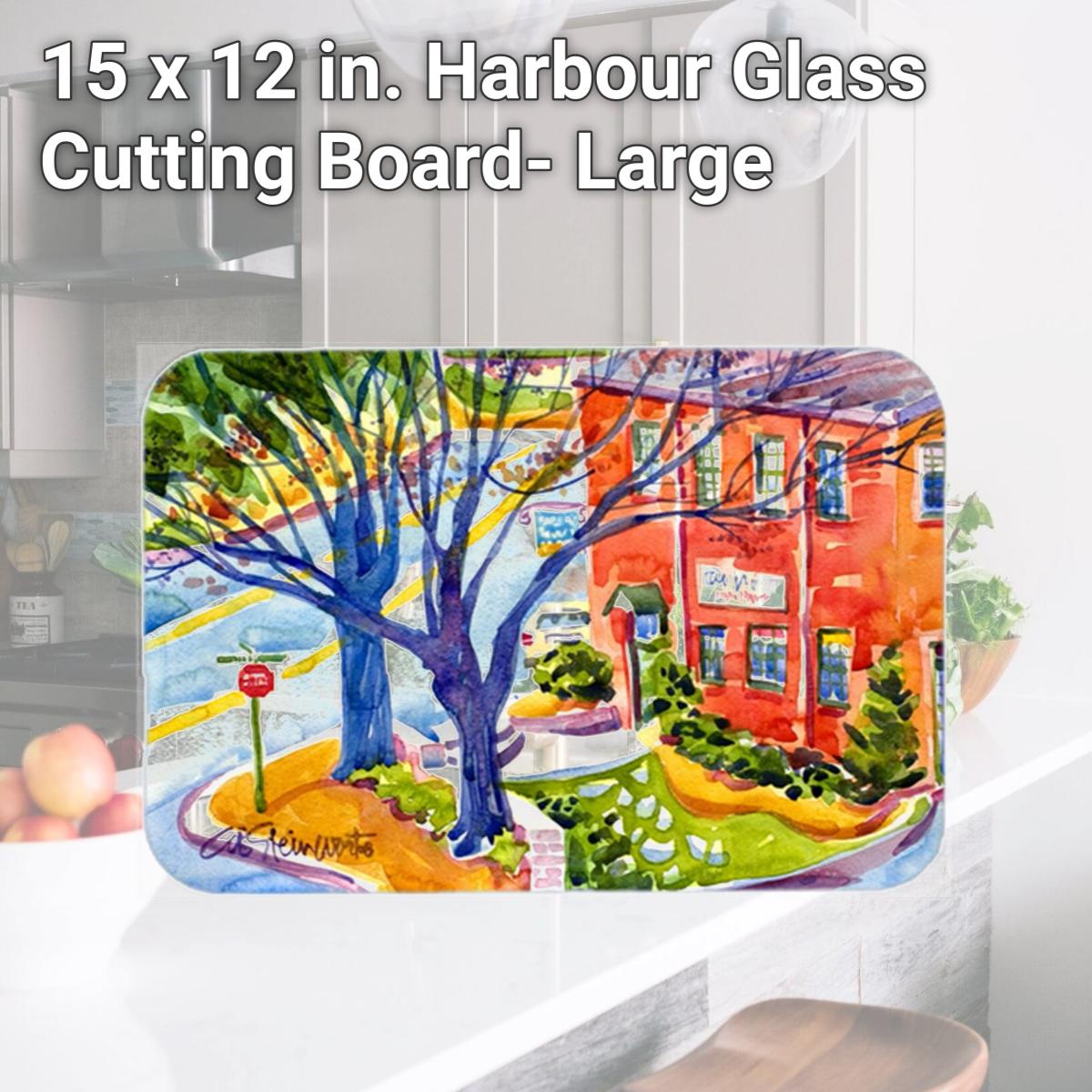 Picture of Carolines Treasures 6057LCB 15 x 12 in. Harbour Glass Cutting Board- Large