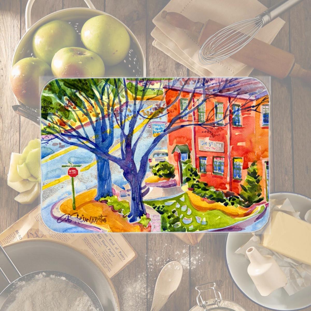 Picture of Carolines Treasures 6057LCB 15 x 12 in. Harbour Glass Cutting Board- Large