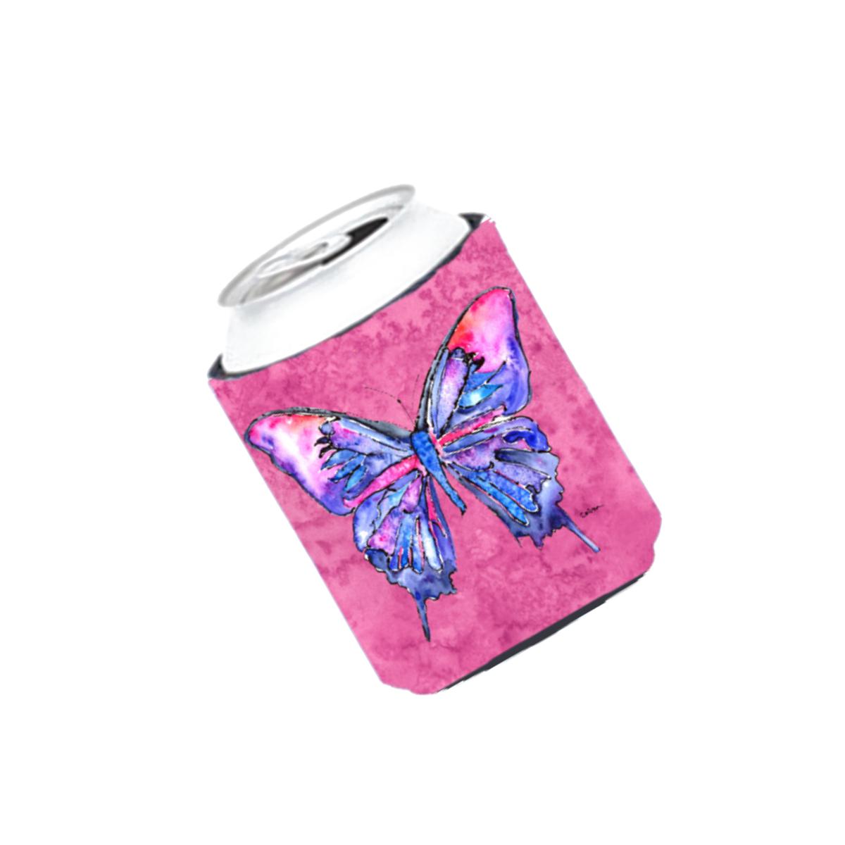 Picture of Carolines Treasures 8859CC Butterfly On Pink Can Or bottle sleeve Hugger - 12 oz.