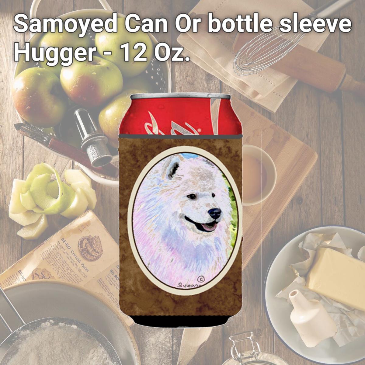 Picture of Carolines Treasures SS8755CC Samoyed Can Or bottle sleeve Hugger - 12 Oz.
