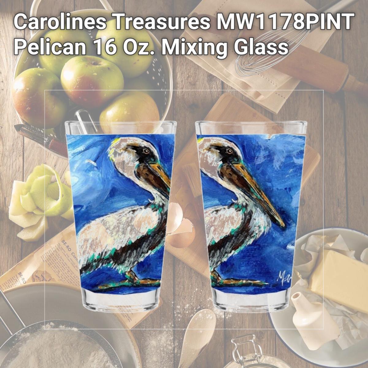 Picture of Carolines Treasures MW1178PINT Pelican 16 Oz. Mixing Glass