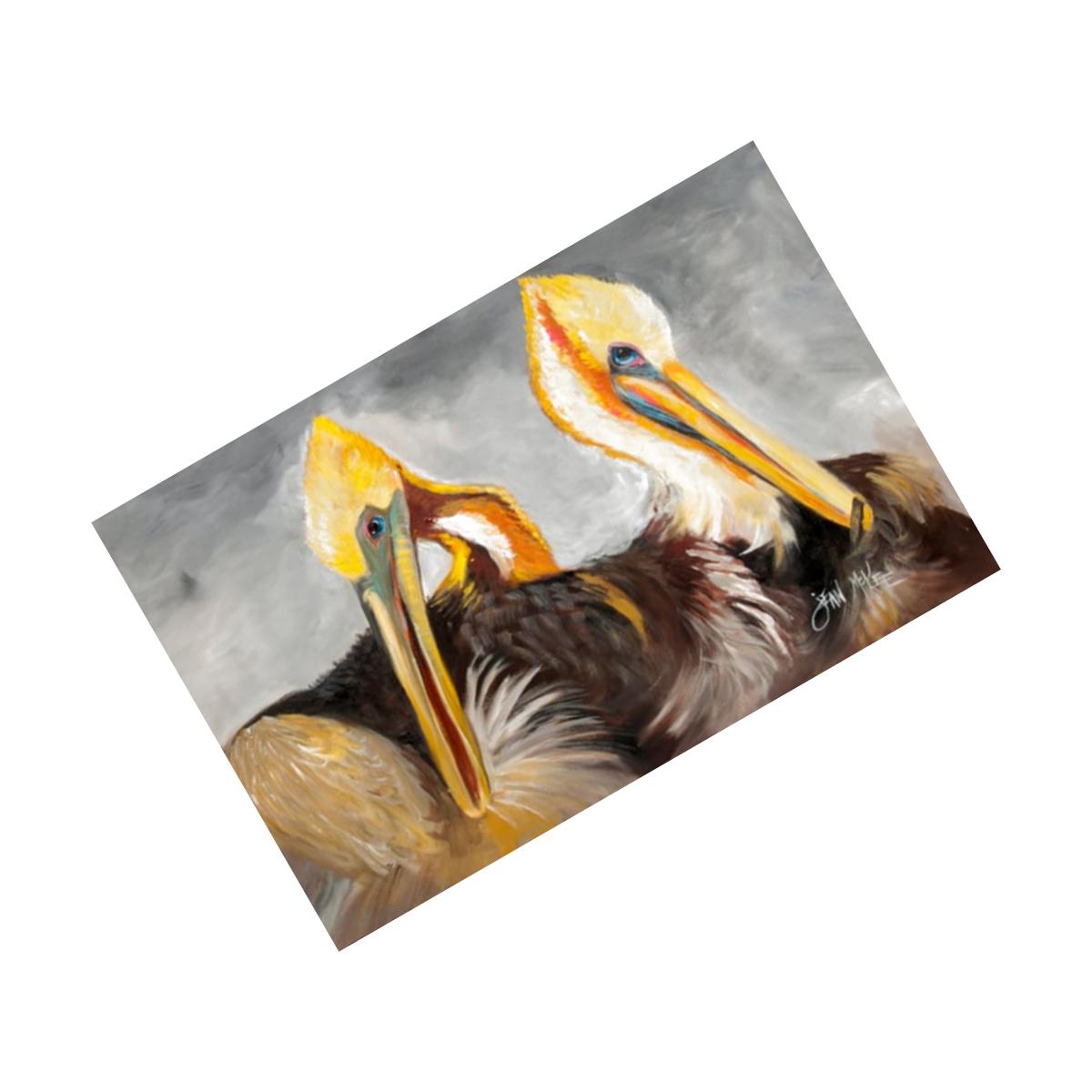Picture of Carolines Treasures JMK1025PLMT Pelicans Preening Fabric Placemat