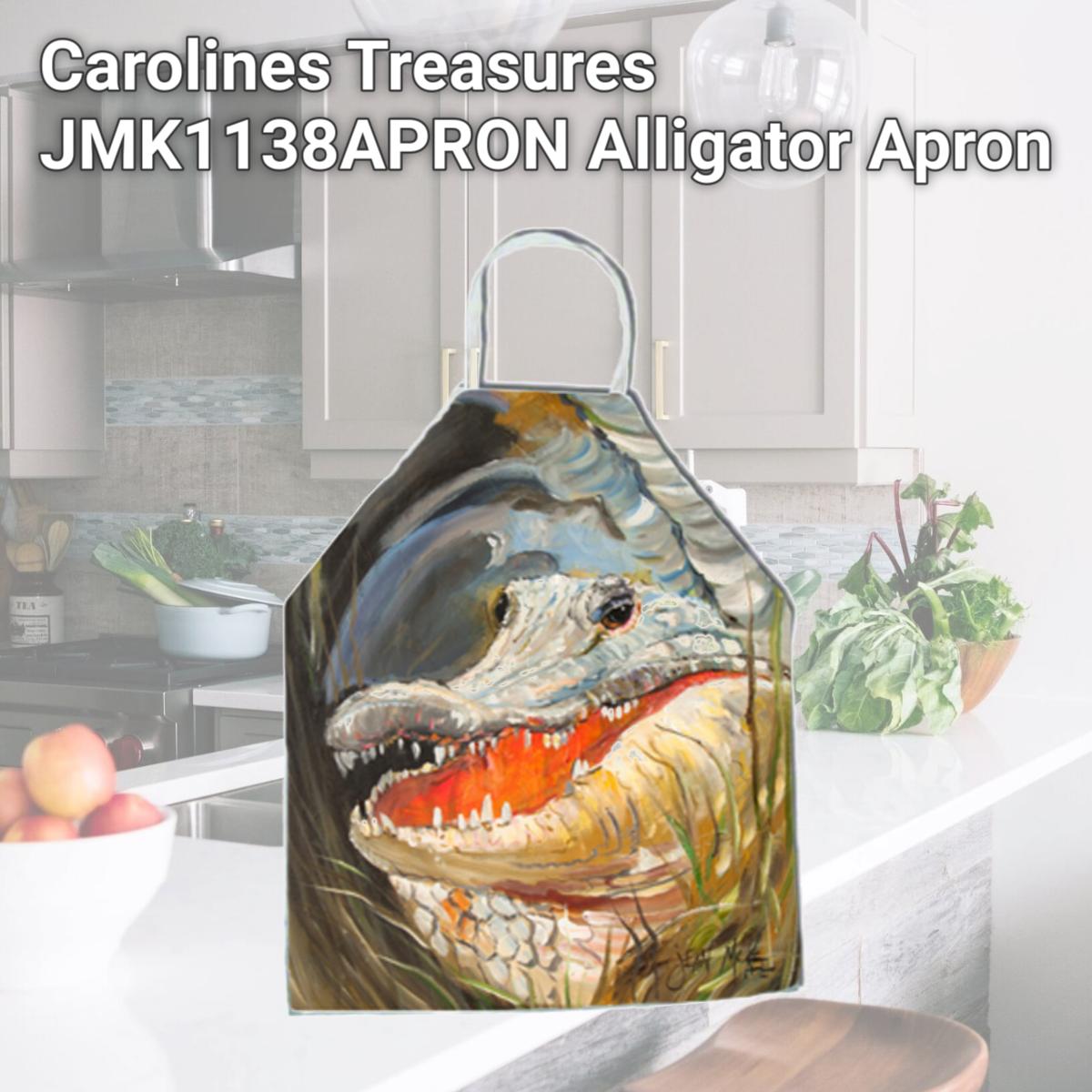 Picture of Carolines Treasures JMK1138APRON Alligator Apron