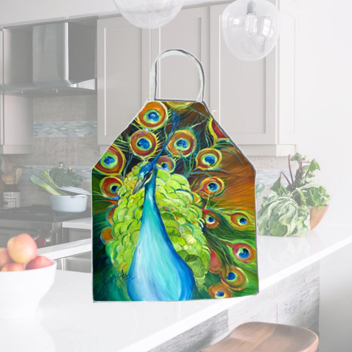 Picture of Carolines Treasures JMK1150APRON Bling Peacock Apron