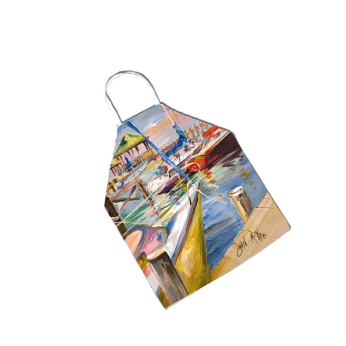 Picture of Carolines Treasures JMK1151APRON Boat Docks Sailboats Apron