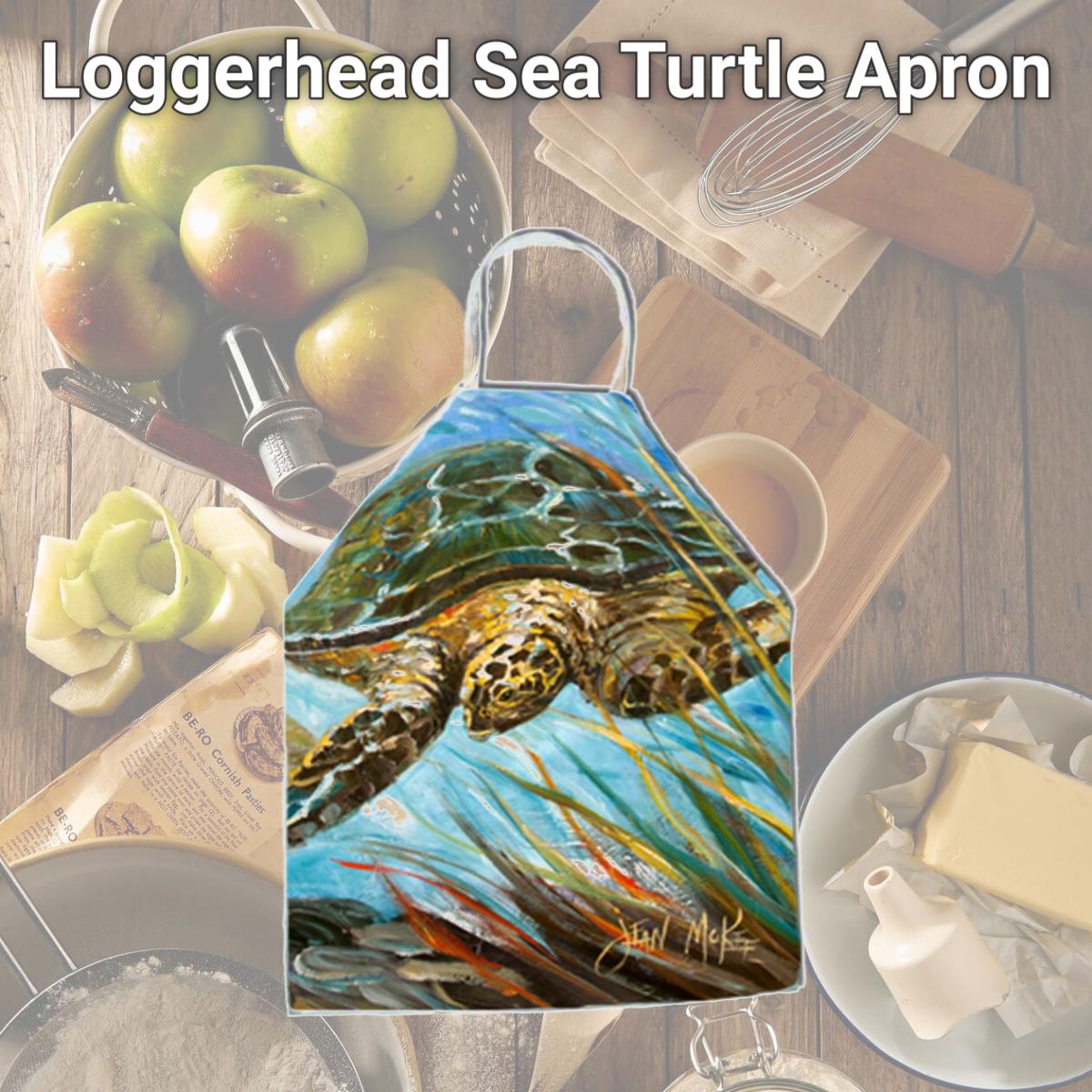 Picture of Carolines Treasures JMK1168APRON Loggerhead Sea Turtle Apron