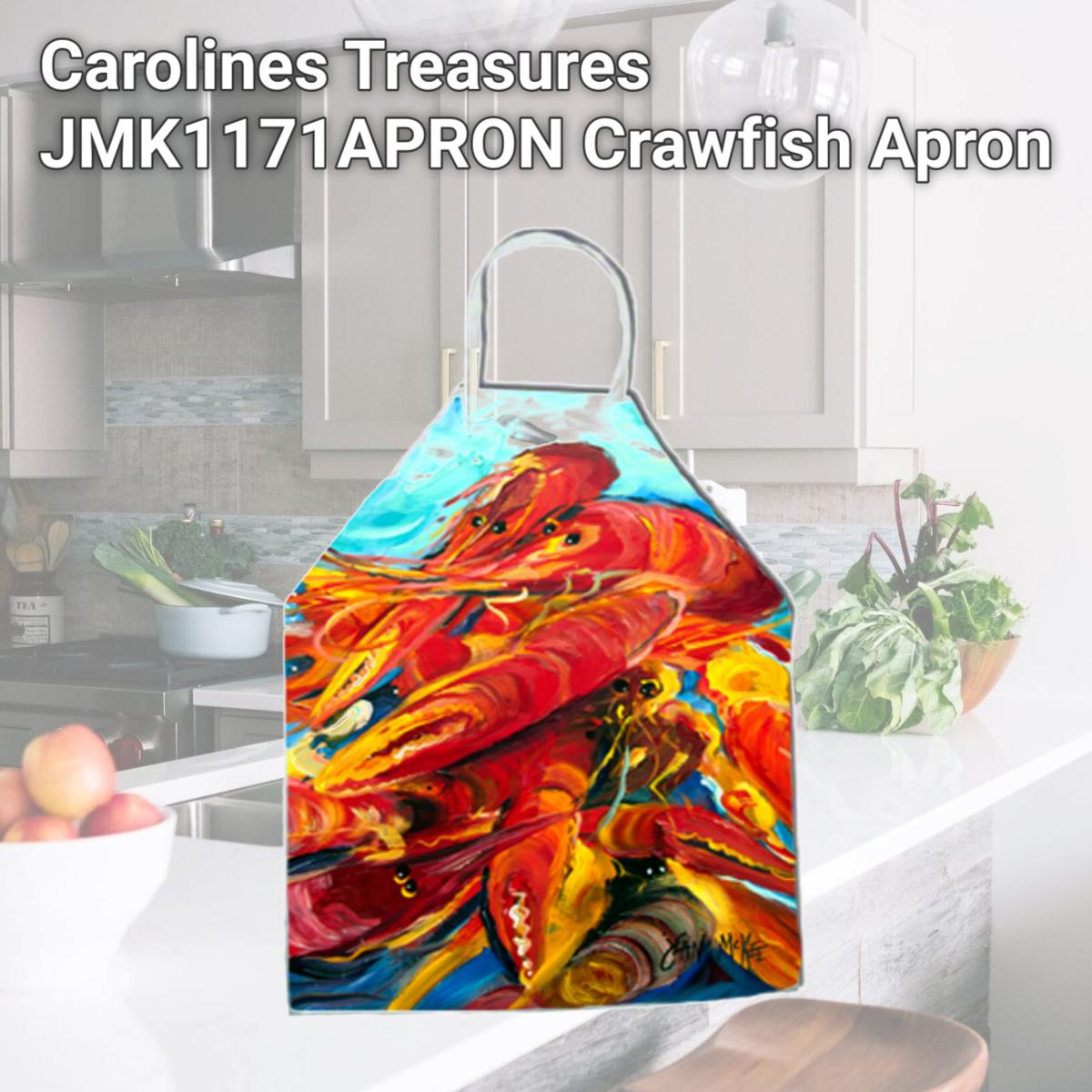 Picture of Carolines Treasures JMK1171APRON Crawfish Apron