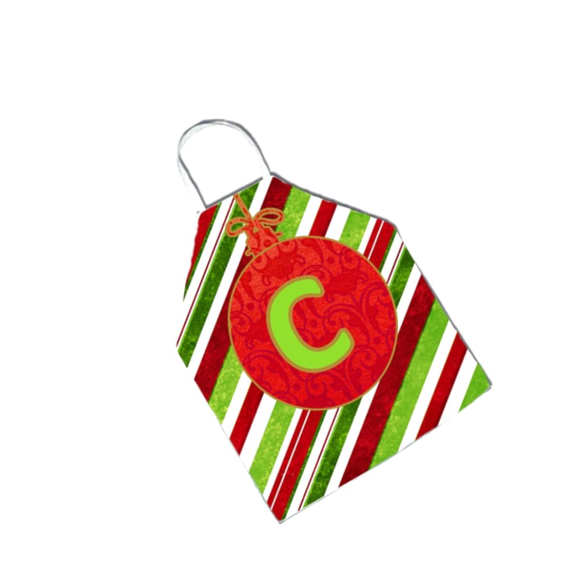 Picture of Carolines Treasures CJ1039-CAPRON Christmas Oranment Holiday Initial Letter C Apron