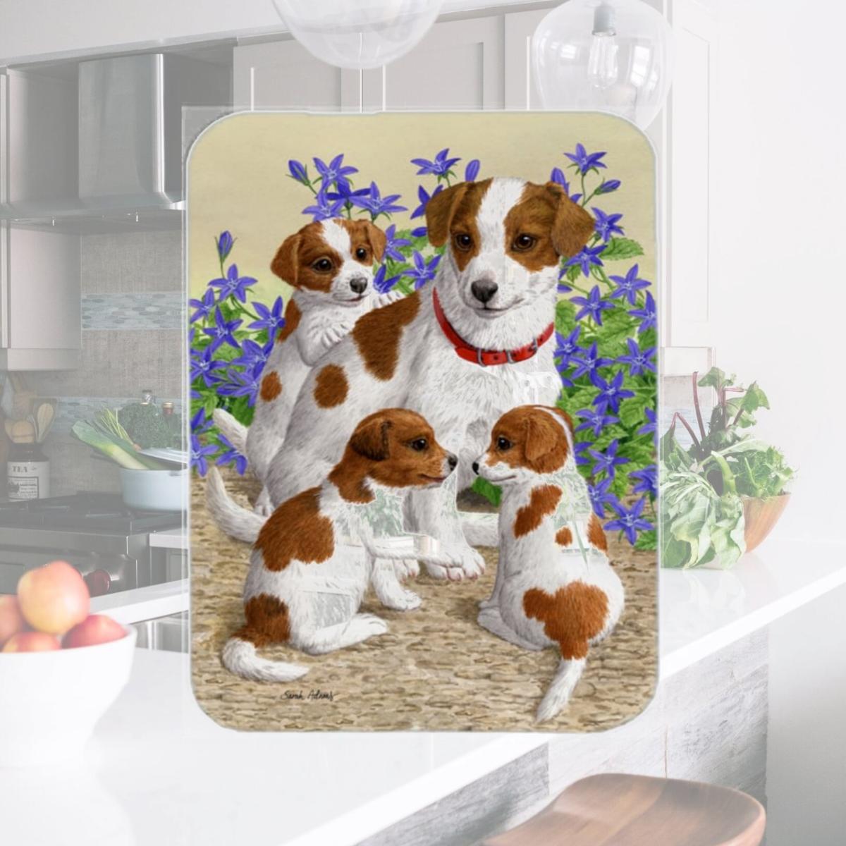 Picture of Carolines Treasures ASA2167LCB Jack Russell Terriers Glass Cutting Board- Large