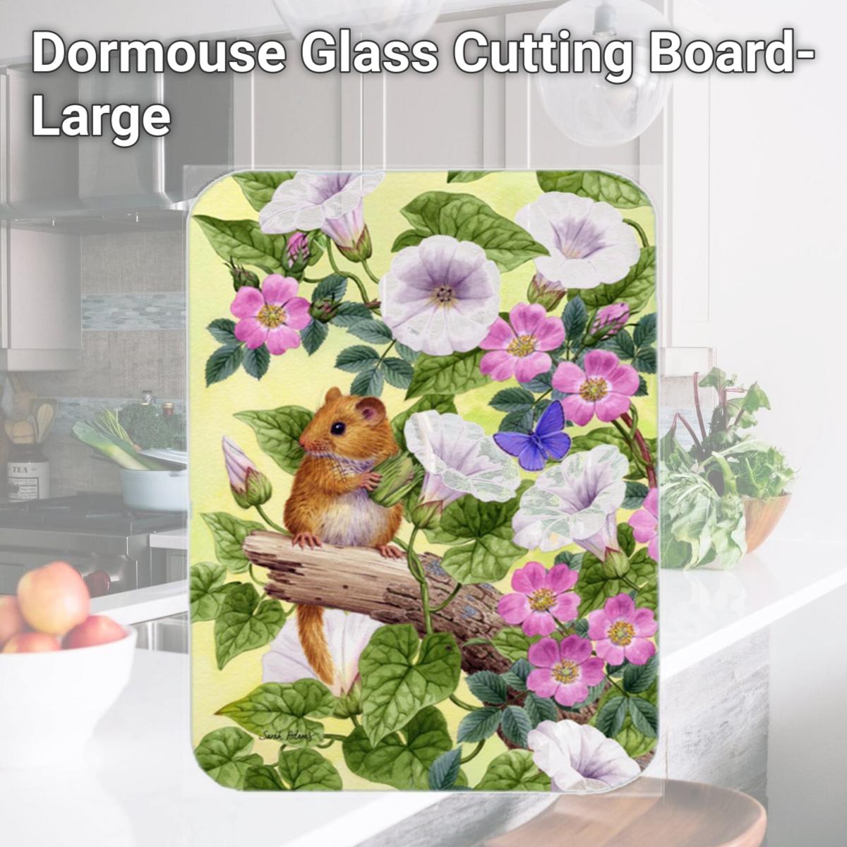 Picture of Carolines Treasures ASA2137LCB Dormouse Glass Cutting Board- Large