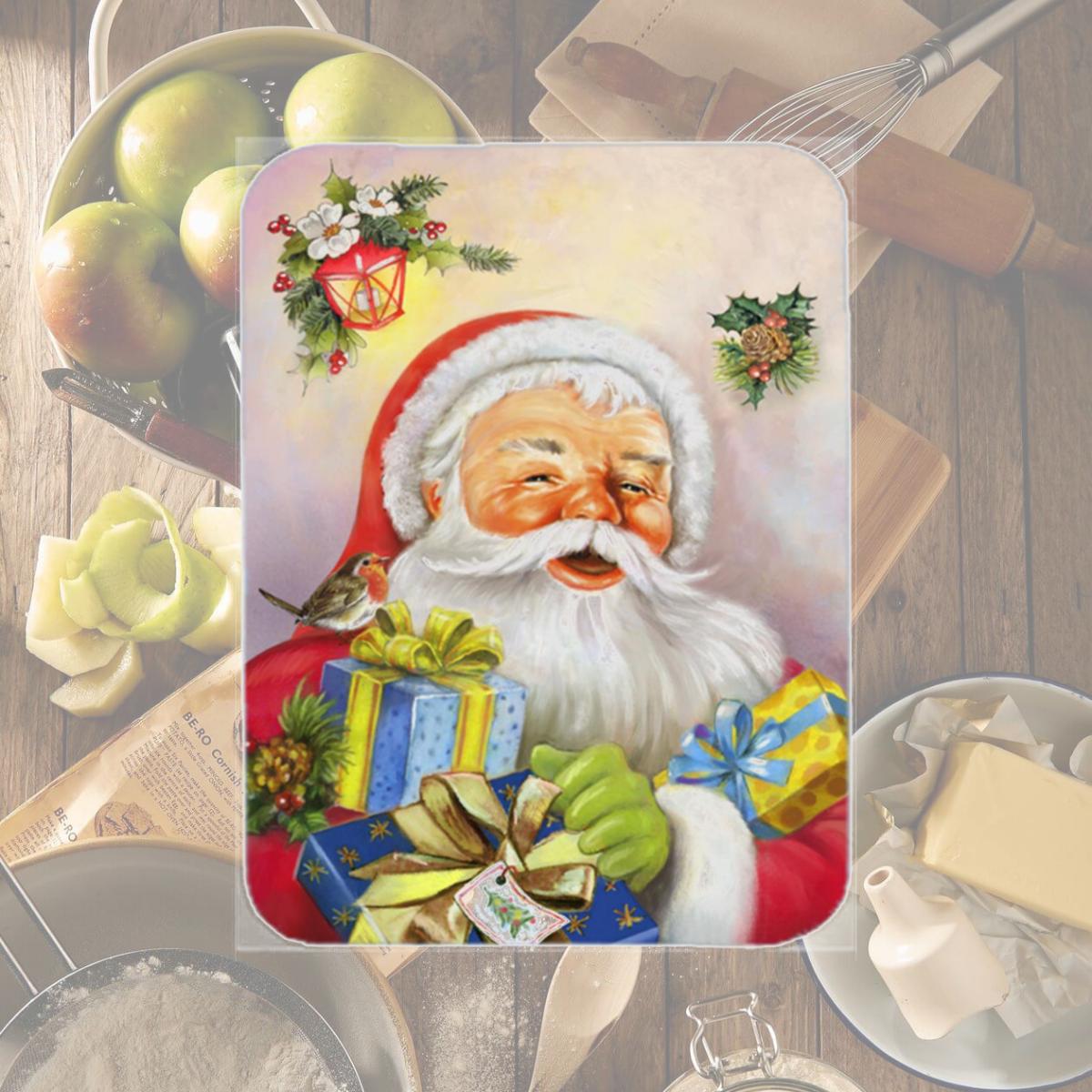 Picture of Carolines Treasures APH5814LCB Christmas Santa Claus Presents Glass Large Cutting Board