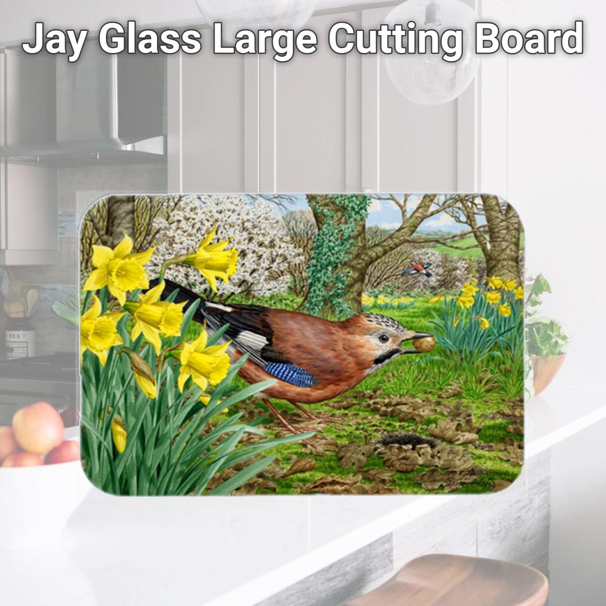 Picture of Carolines Treasures ASA2176LCB Jay Glass Large Cutting Board