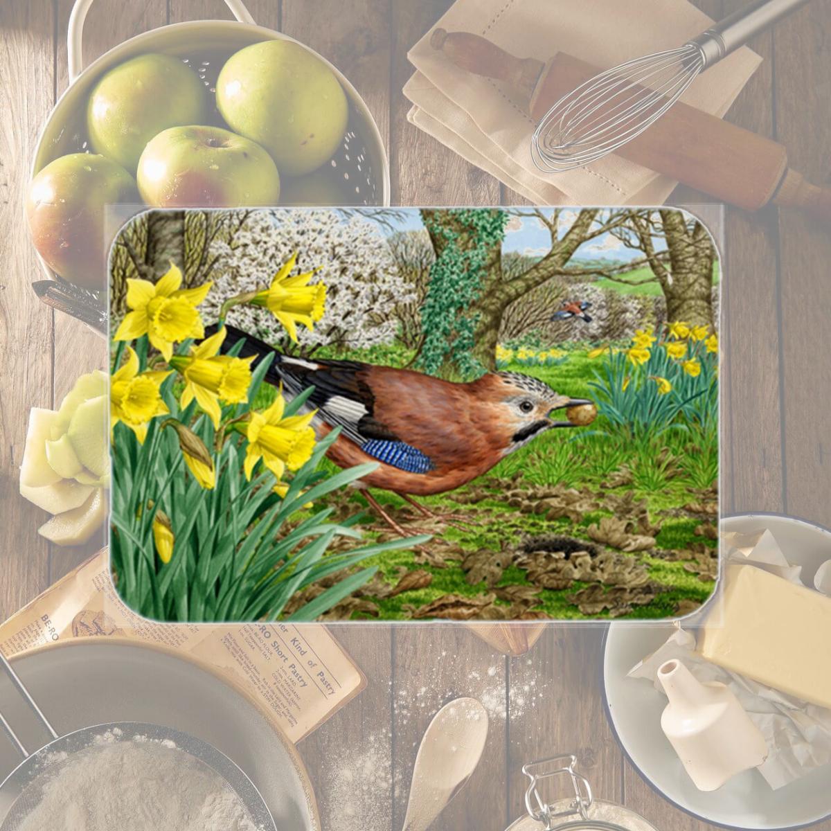 Picture of Carolines Treasures ASA2176LCB Jay Glass Large Cutting Board