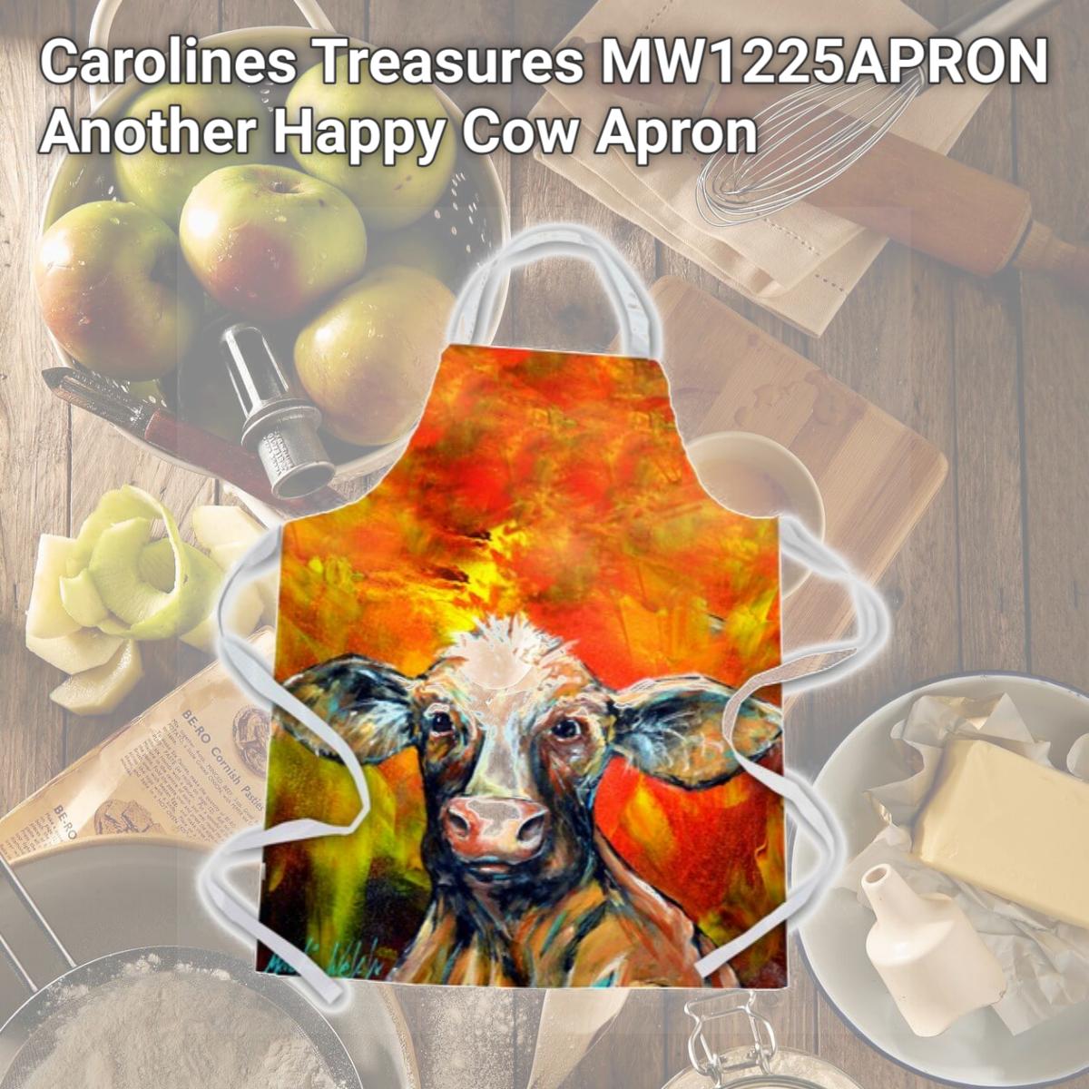 Picture of Carolines Treasures MW1225APRON Another Happy Cow Apron