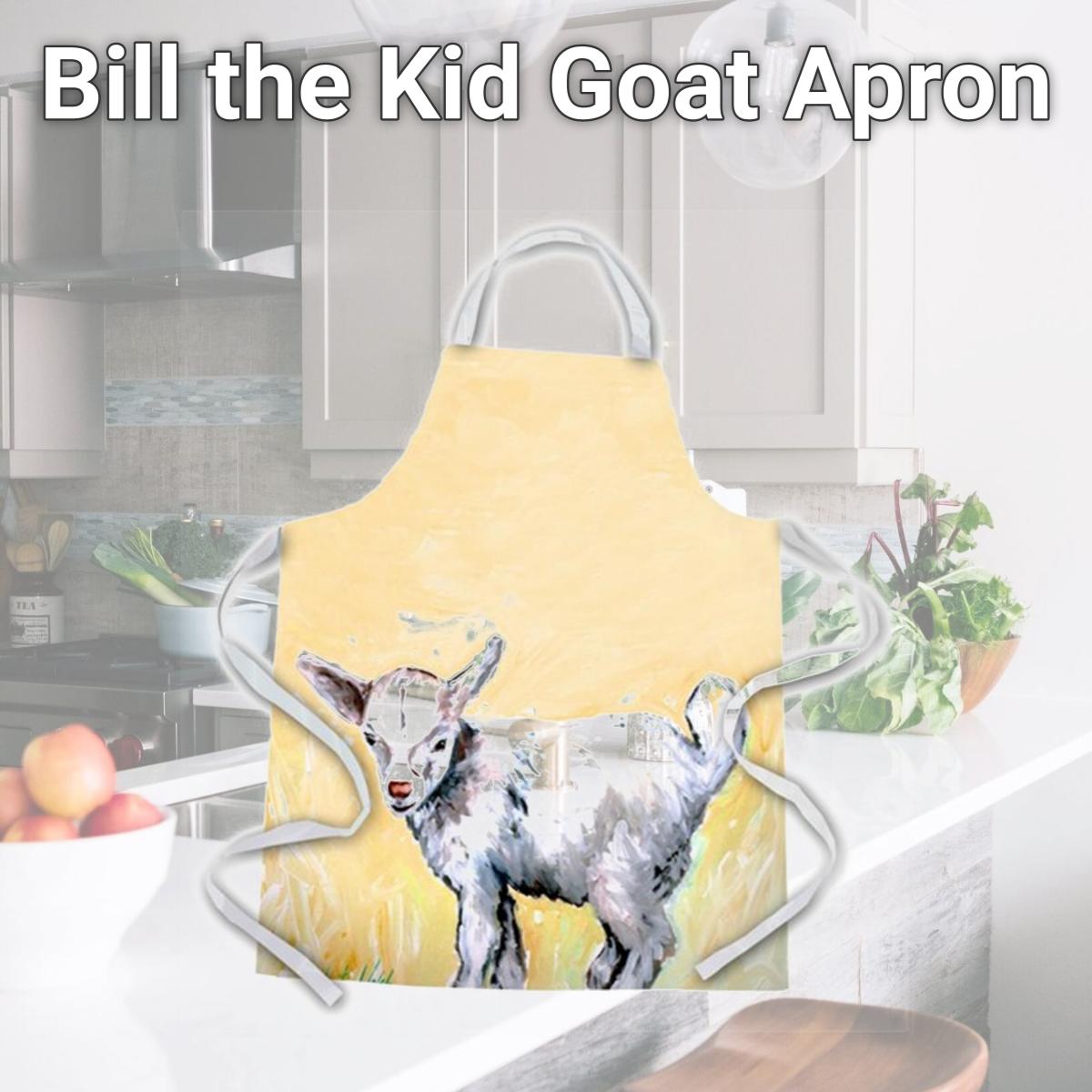 Picture of Carolines Treasures MW1244APRON Bill the Kid Goat Apron