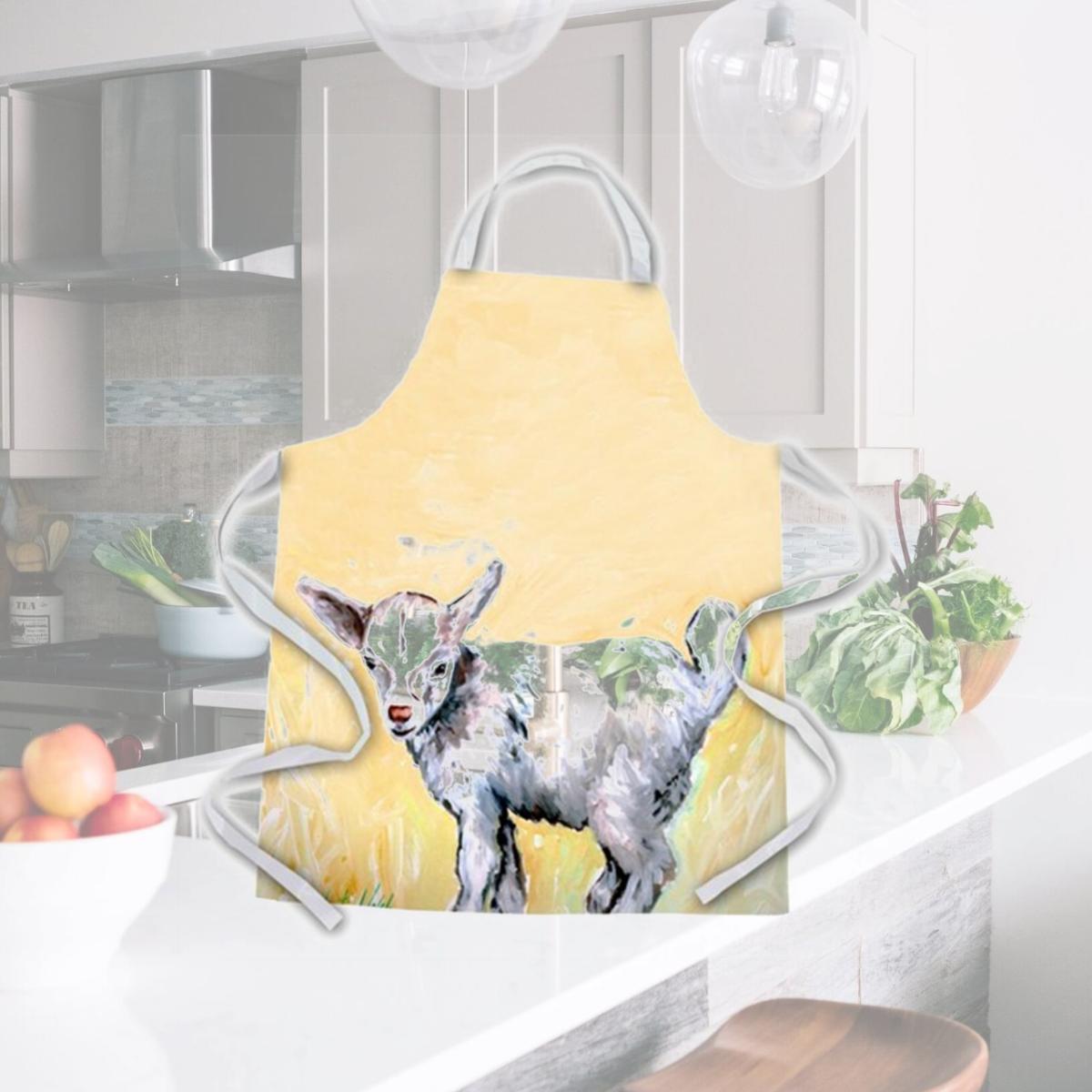 Picture of Carolines Treasures MW1244APRON Bill the Kid Goat Apron