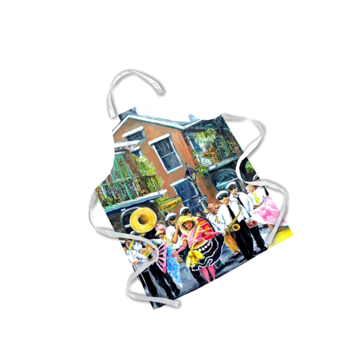 Picture of Carolines Treasures MW1246APRON New Orleans French Quarter Frolic Apron