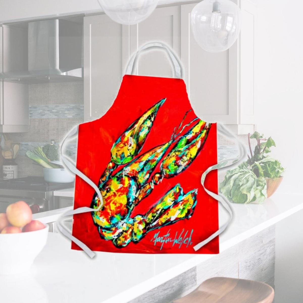 Picture of Carolines Treasures MW1248APRON Hot Head No.2 Crawfish Apron