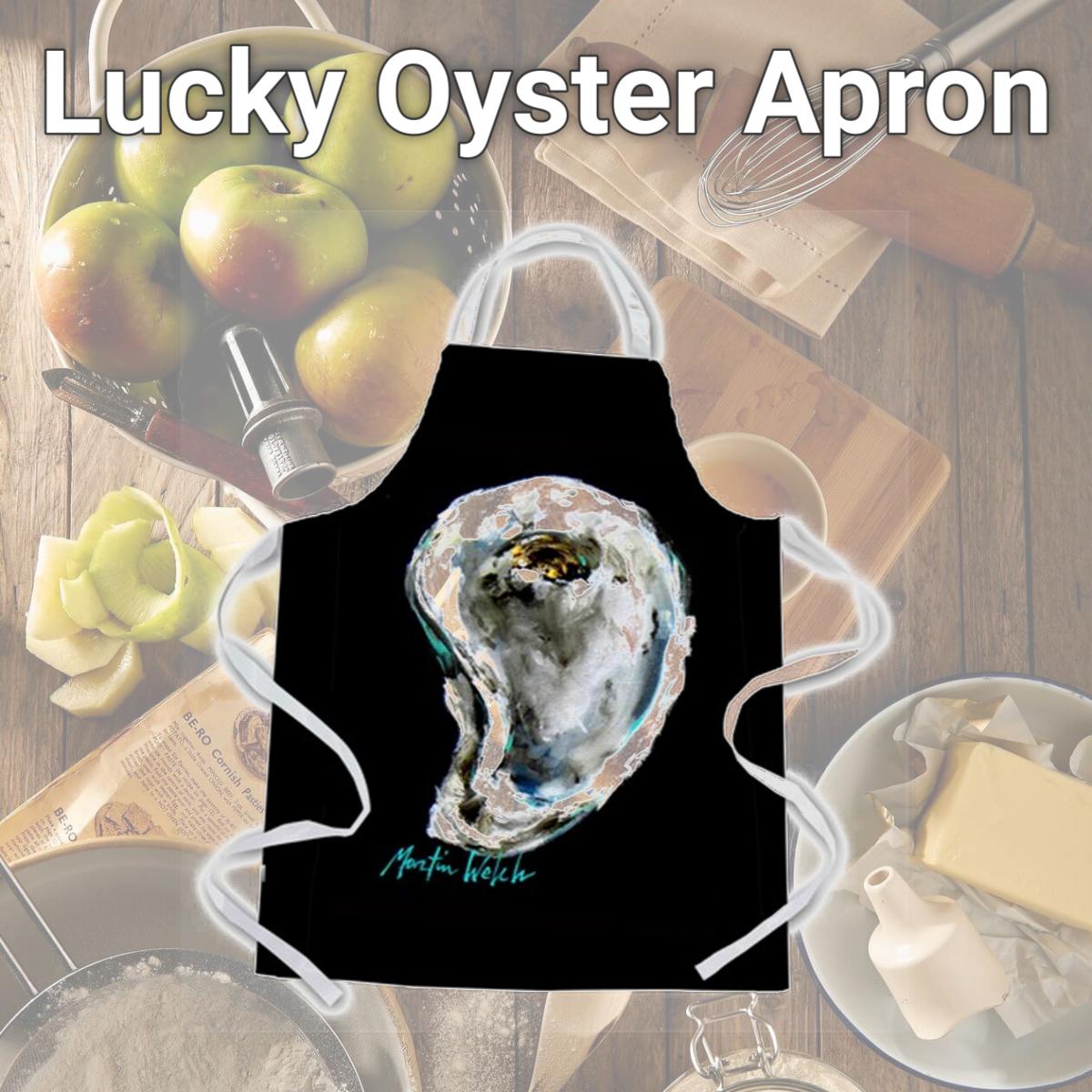 Picture of Carolines Treasures MW1249APRON Lucky Oyster Apron