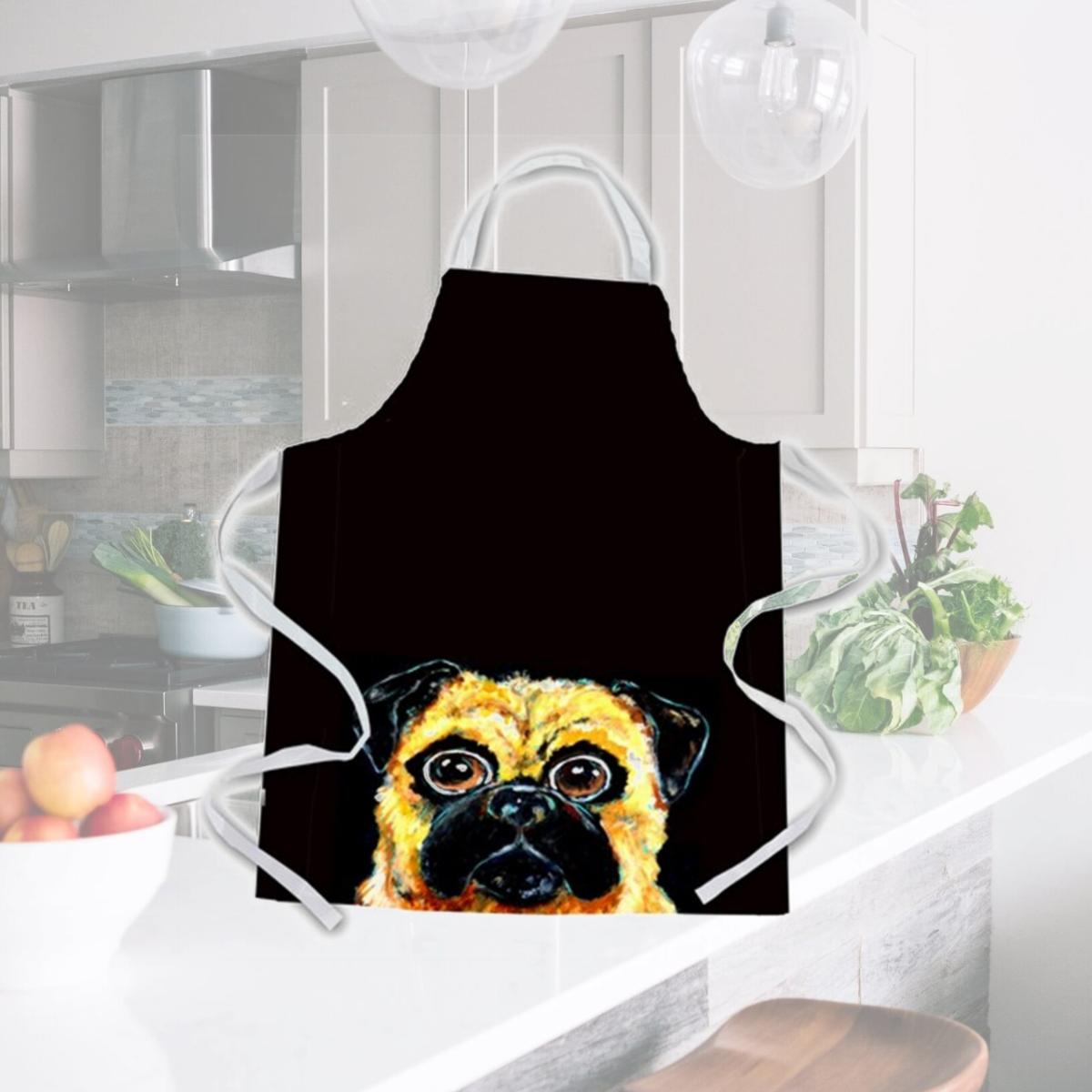 Picture of Carolines Treasures MW1254APRON Pug it Out Apron