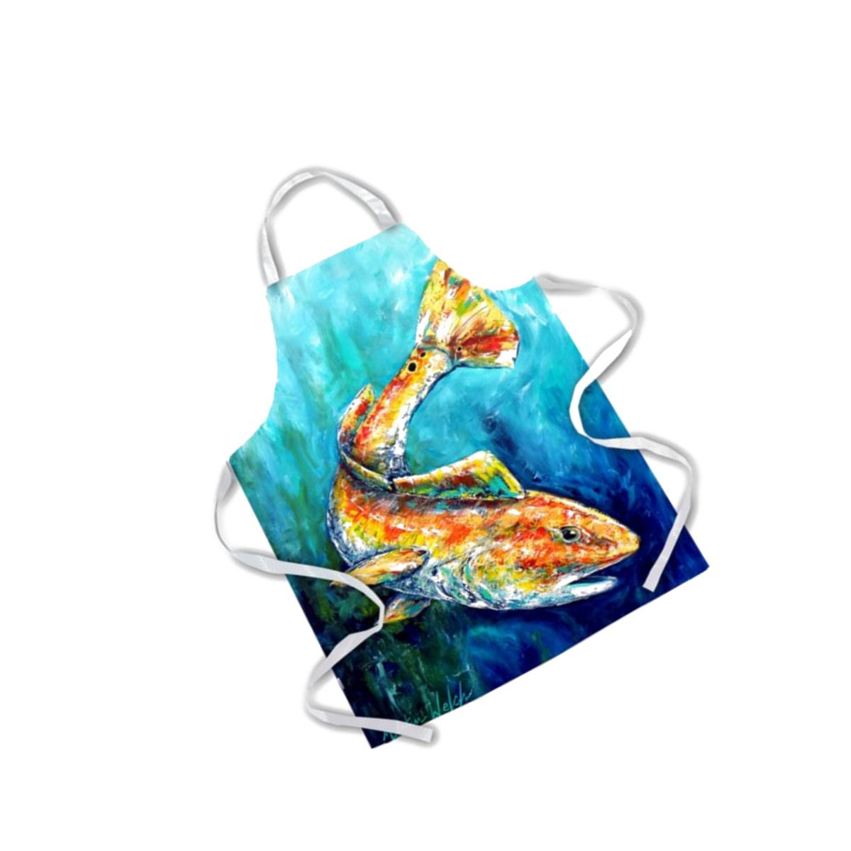 Picture of Carolines Treasures MW1256APRON Searching Below Red Fish Apron