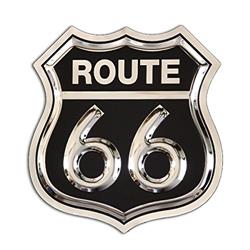 637262962502 Route 66 Sign - Black