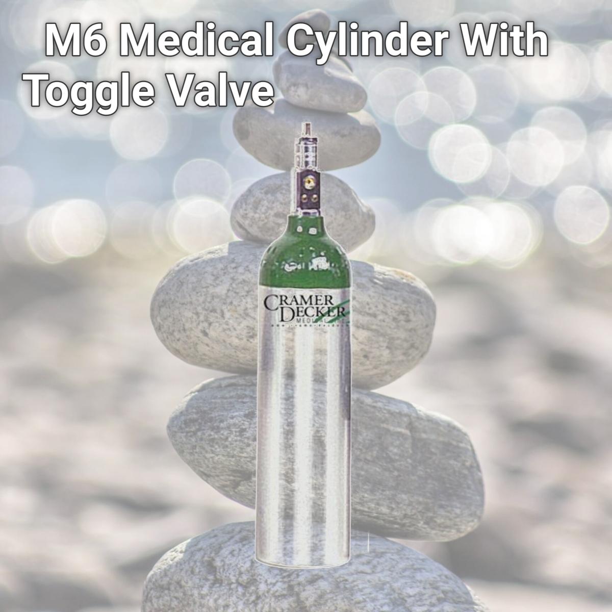 Picture of Cramer Decker Medical K870M6T M6 Medical Cylinder With Toggle Valve