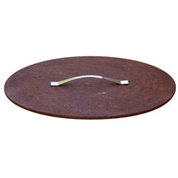 6m-pjew-z0h1 31 In. Fire Pit Steel Cover With Lid
