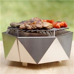 Mx-44gk-fmr0 Stainless Steel Charcoal Tabletop Grill