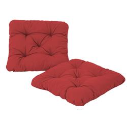 Alma15-50 Outdoor & Indoor Furniture Alma Seat Cushions, Red - 19.7 X 19.7 X 2.3 In., Set Of 2