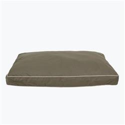 Carolina Pet 012230 Classic Canvas Rectangle Poly Fill Jamison Pet Bed - Sage With Khaki Cord, Large